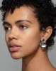 Crumpled Small Post Earring - Silver sold by Alexis Bittar