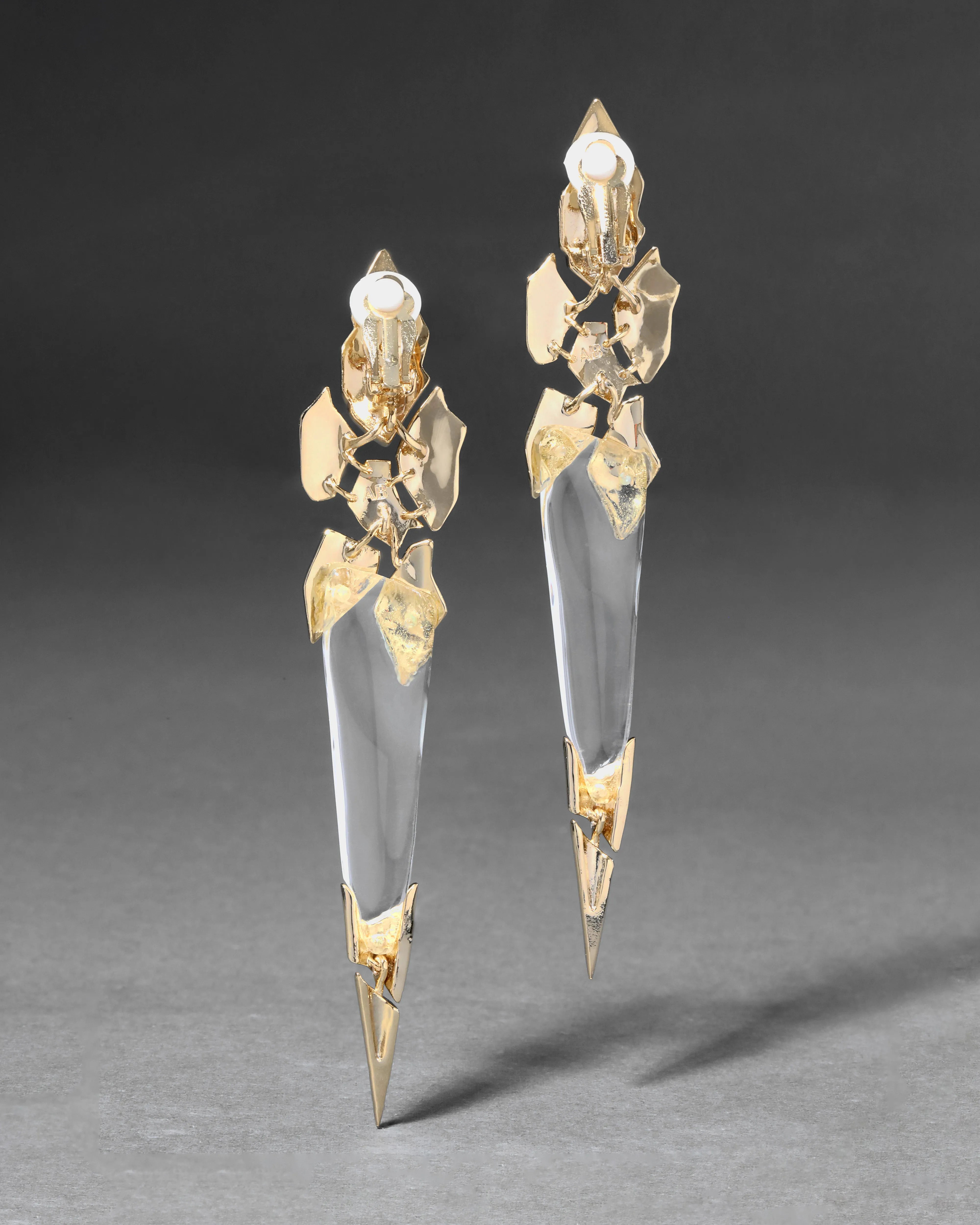 Archive Fractured Spear Lucite Clip Earring sold by Alexis Bittar product image thumbnail 2