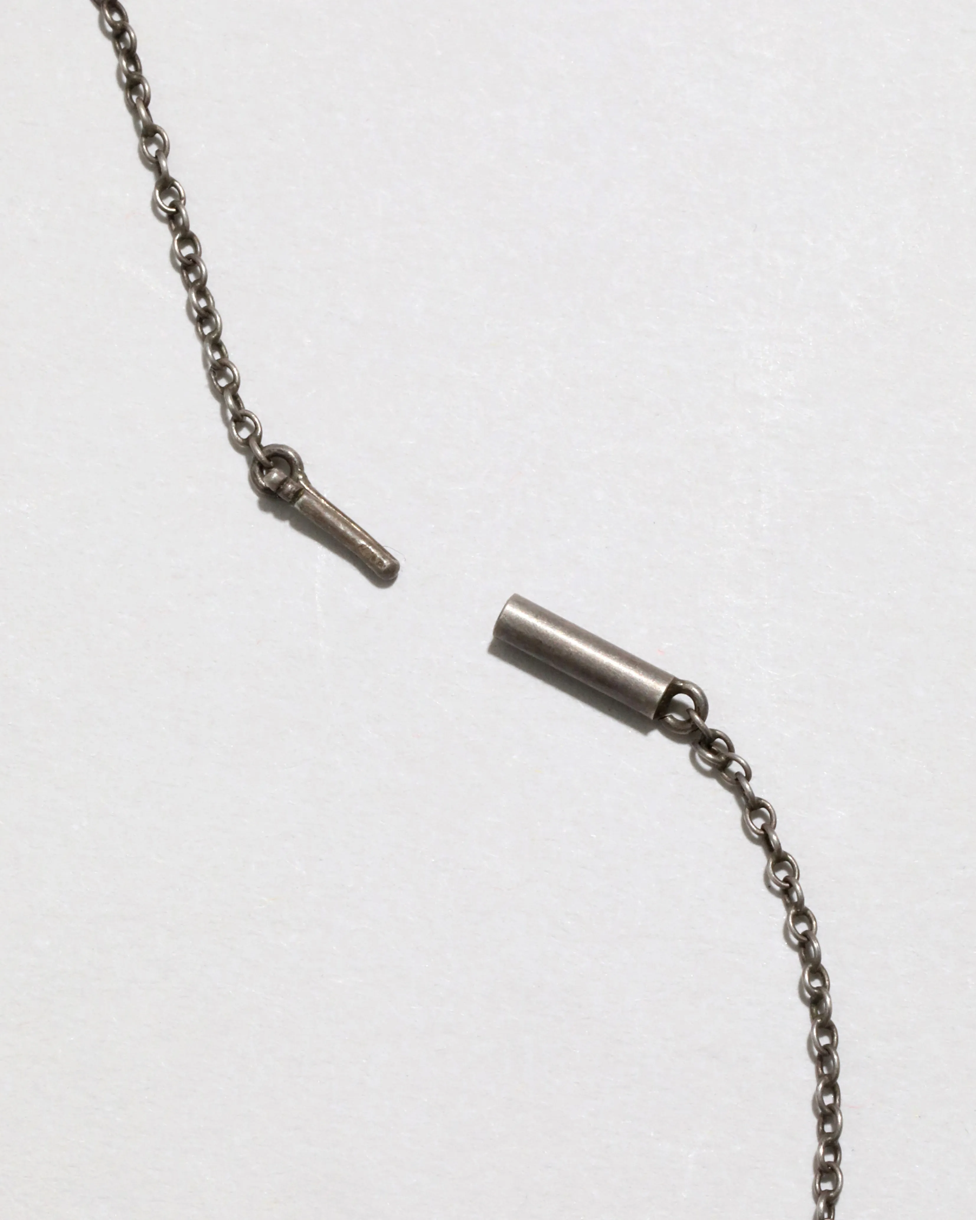 Antique Sterling Silver and Paste Stone Bow Necklace with Drop sold by Alexis Bittar product image thumbnail 3