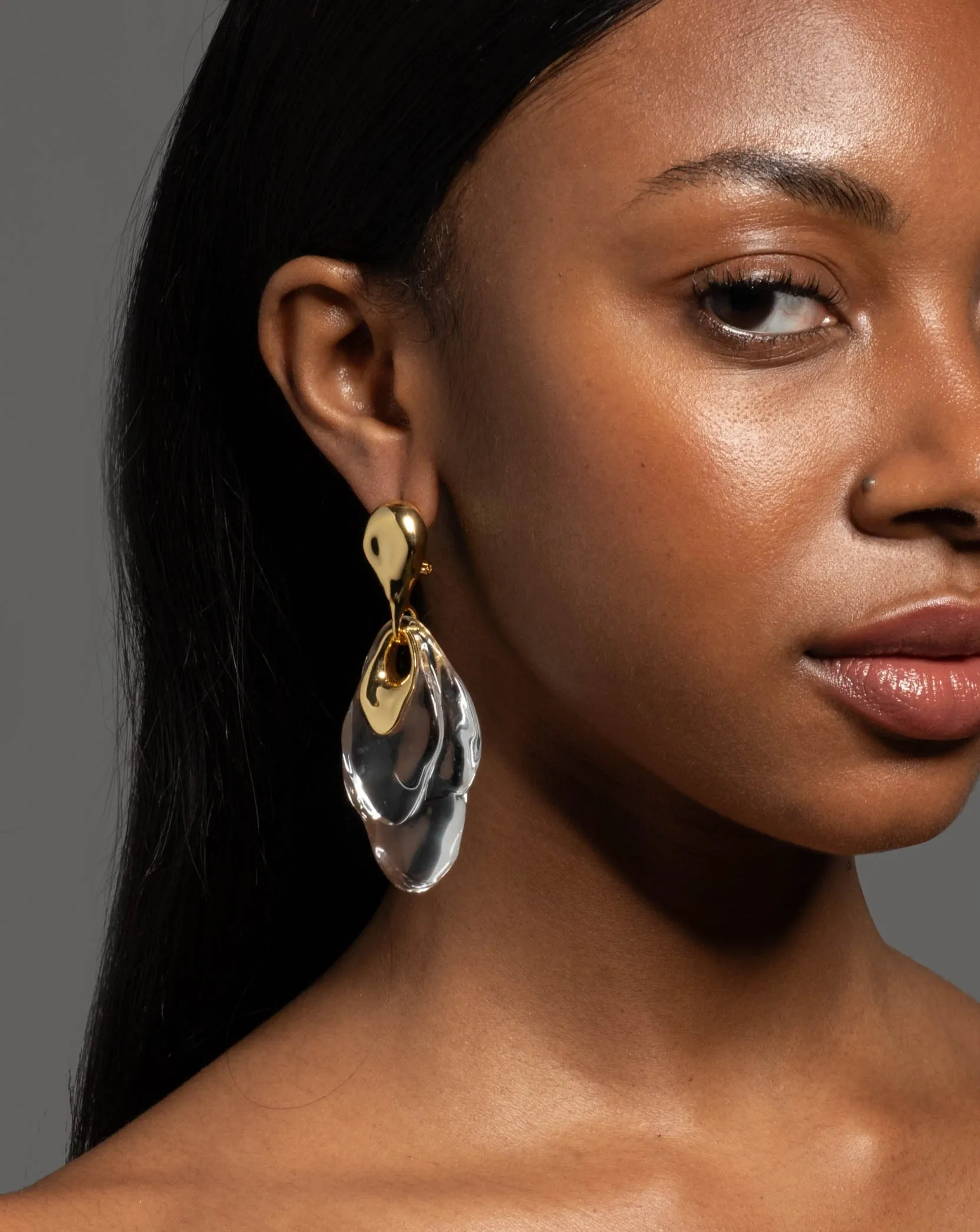 Liquid Lucite Ripple Drop Earring sold by Alexis Bittar product image thumbnail 2