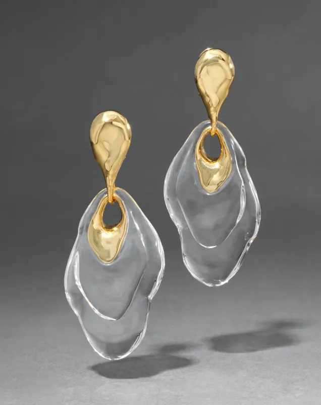 Liquid Lucite Ripple Drop Earring sold by Alexis Bittar