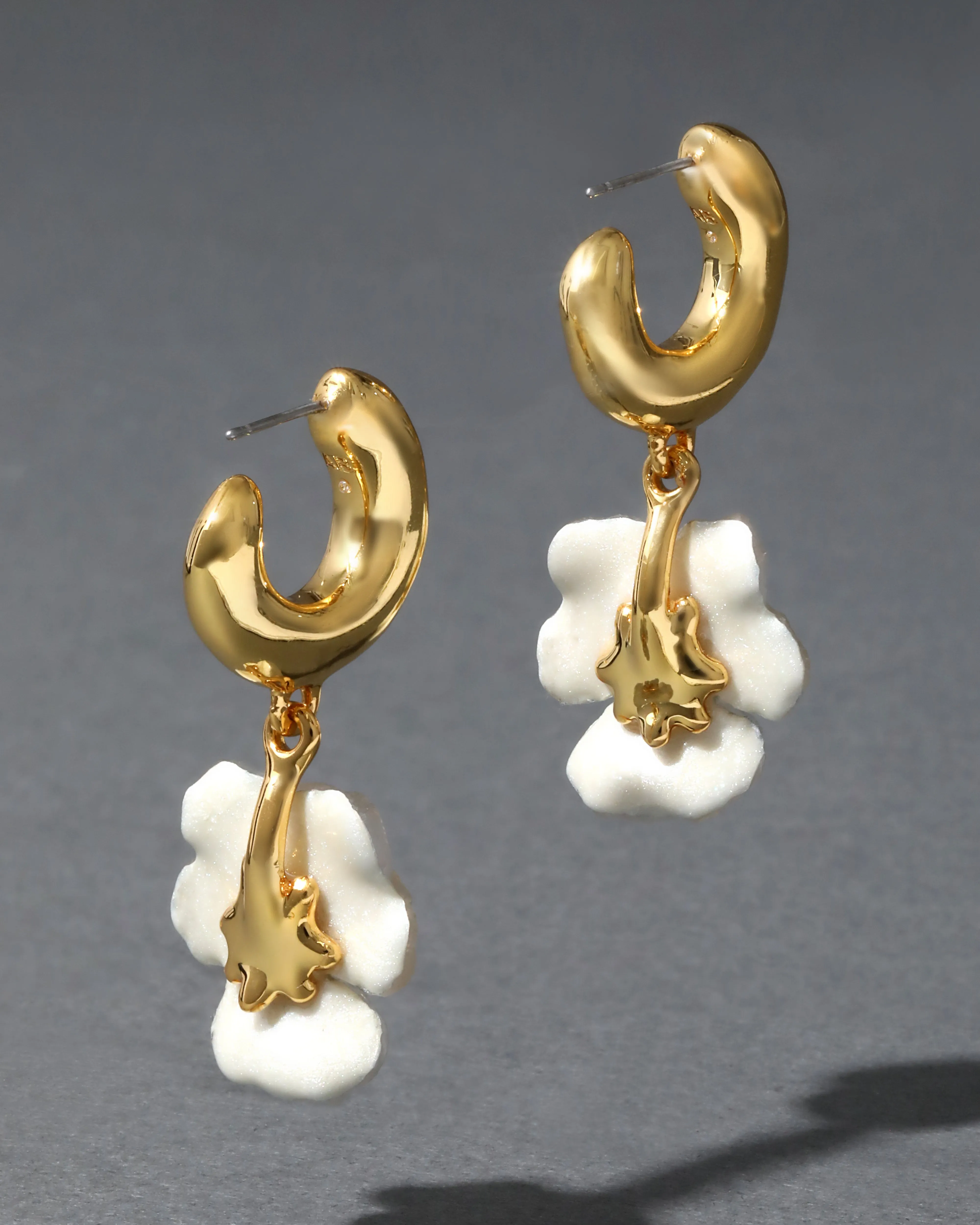 Pansy Petite Lucite Hoop Earring- Night Pansy sold by Alexis Bittar product image thumbnail 4