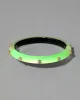 Crystal Studded Lucite Hinge Bracelet- Neon Green sold by Alexis Bittar