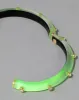 Crystal Studded Lucite Hinge Bracelet- Neon Green sold by Alexis Bittar
