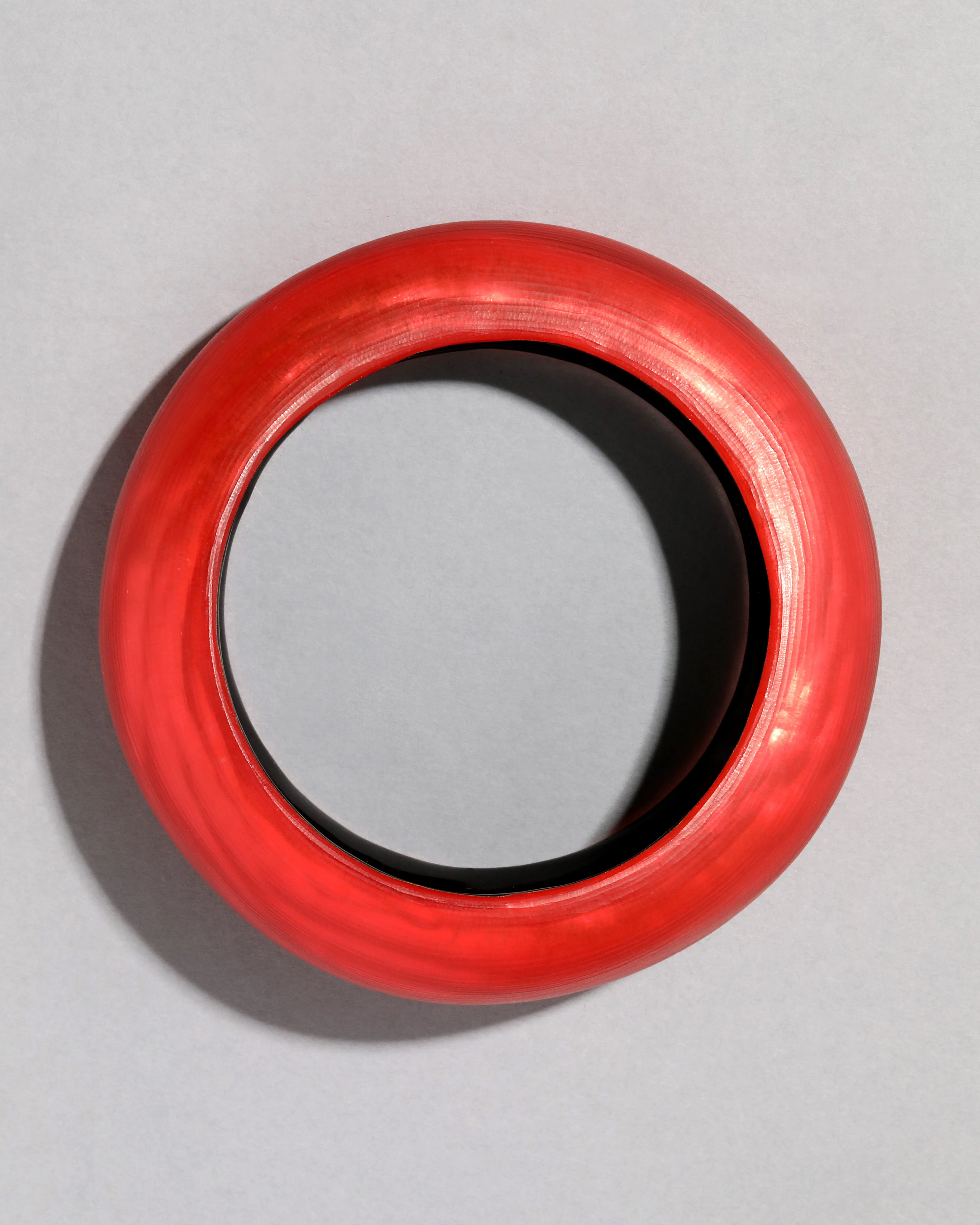 Puffy Lucite Tapered Bangle Bracelet- Lipstick Red sold by Alexis Bittar product image thumbnail 3