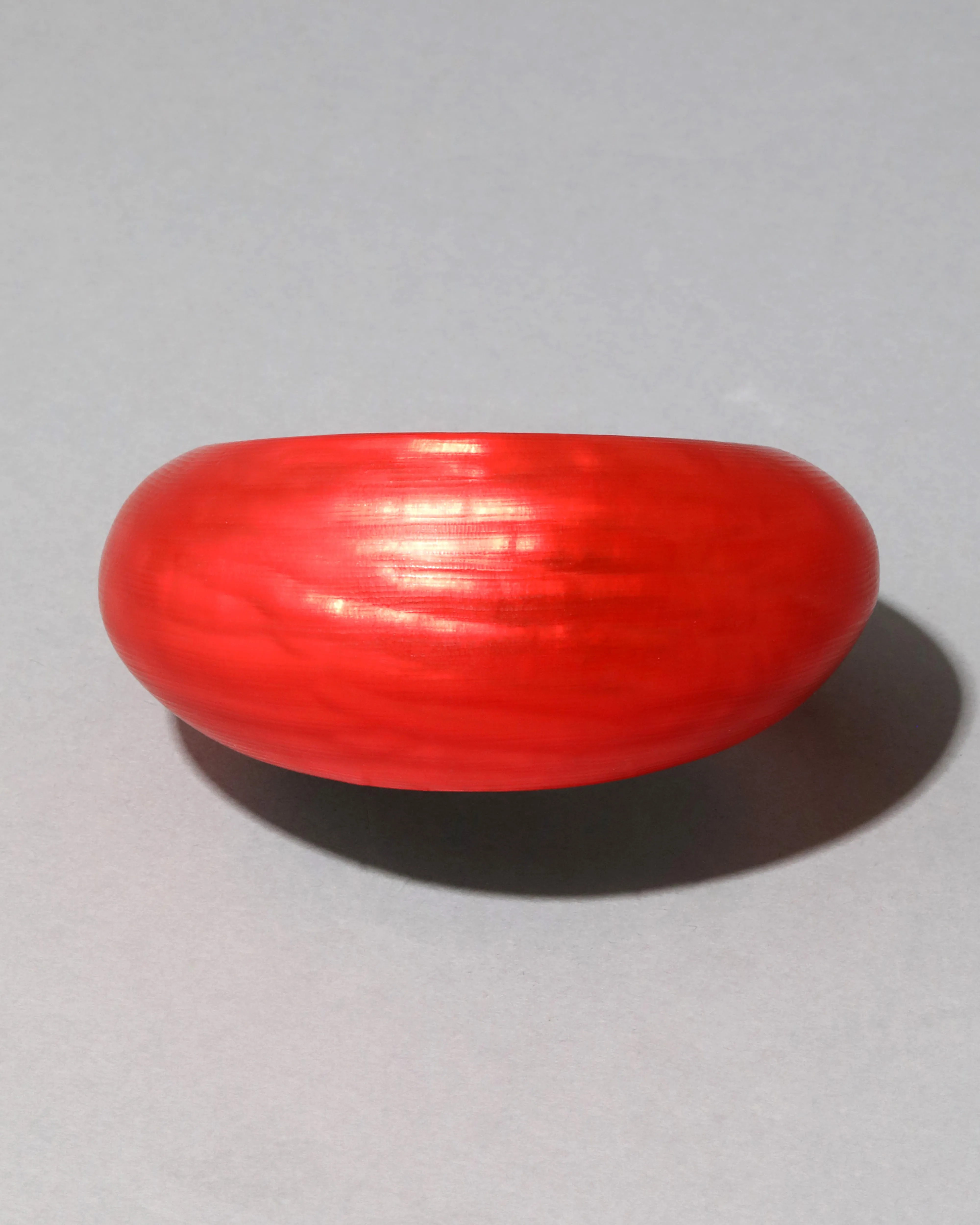 Puffy Lucite Tapered Bangle Bracelet- Lipstick Red sold by Alexis Bittar product image thumbnail 4