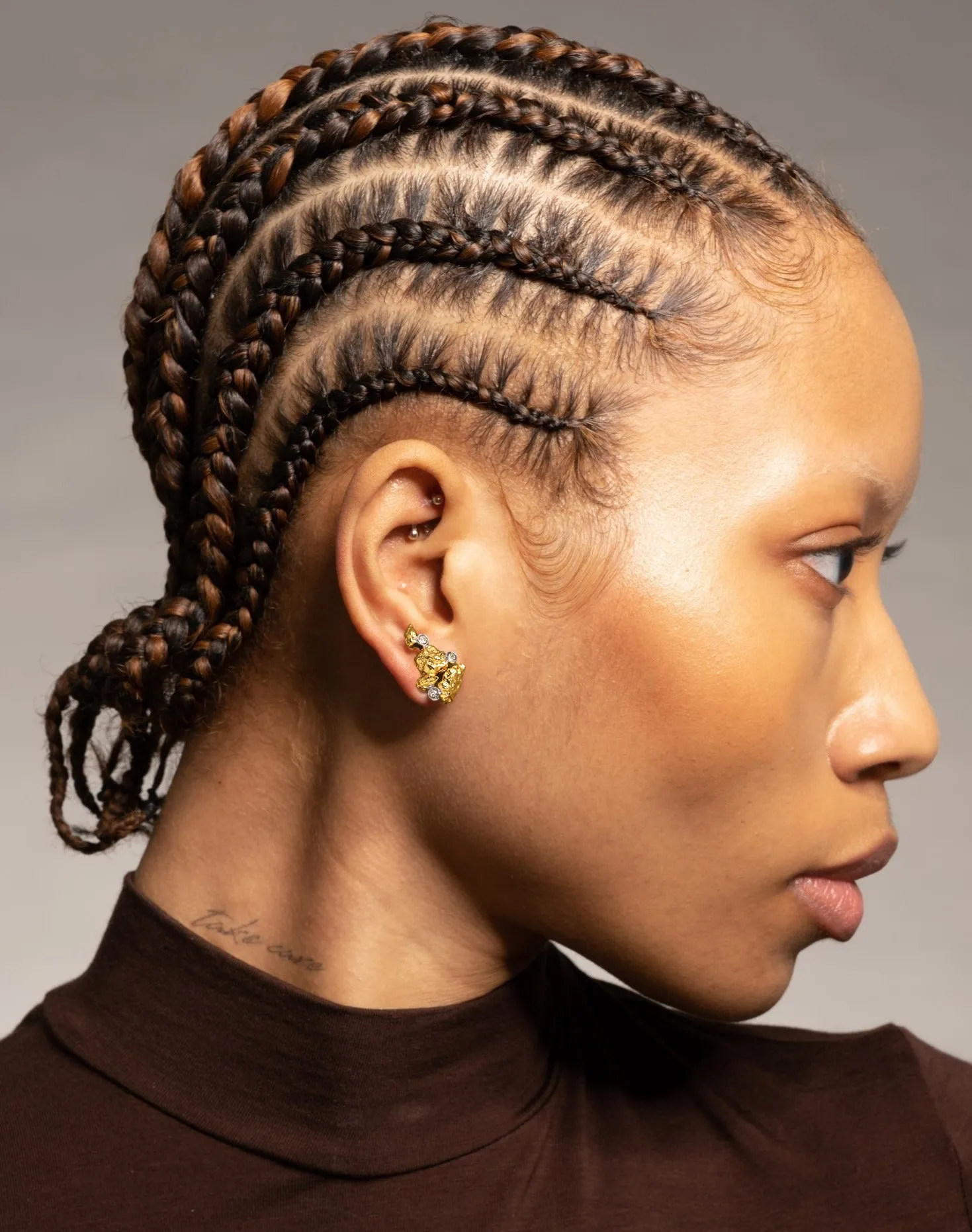 Golden Pebble Cake Nugget Stud Earring sold by Alexis Bittar product image thumbnail 4