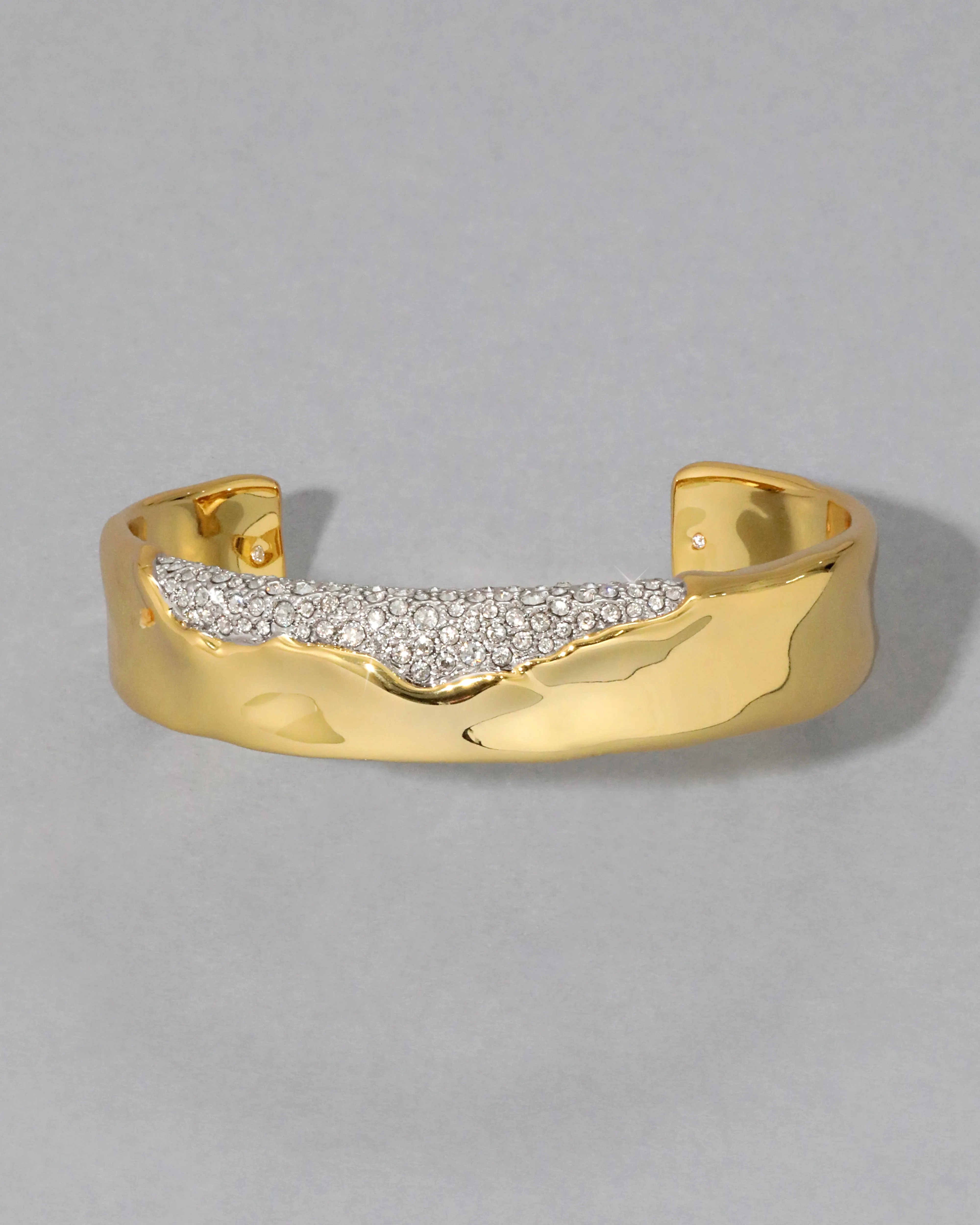 Solanales Gold Crystal Cuff Bracelet sold by Alexis Bittar product image thumbnail 4