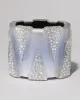 Punk Deco Lucite Crystal Wide Hinge Bracelet- Periwinkle sold by Alexis Bittar