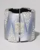 Punk Deco Lucite Crystal Wide Hinge Bracelet- Periwinkle sold by Alexis Bittar