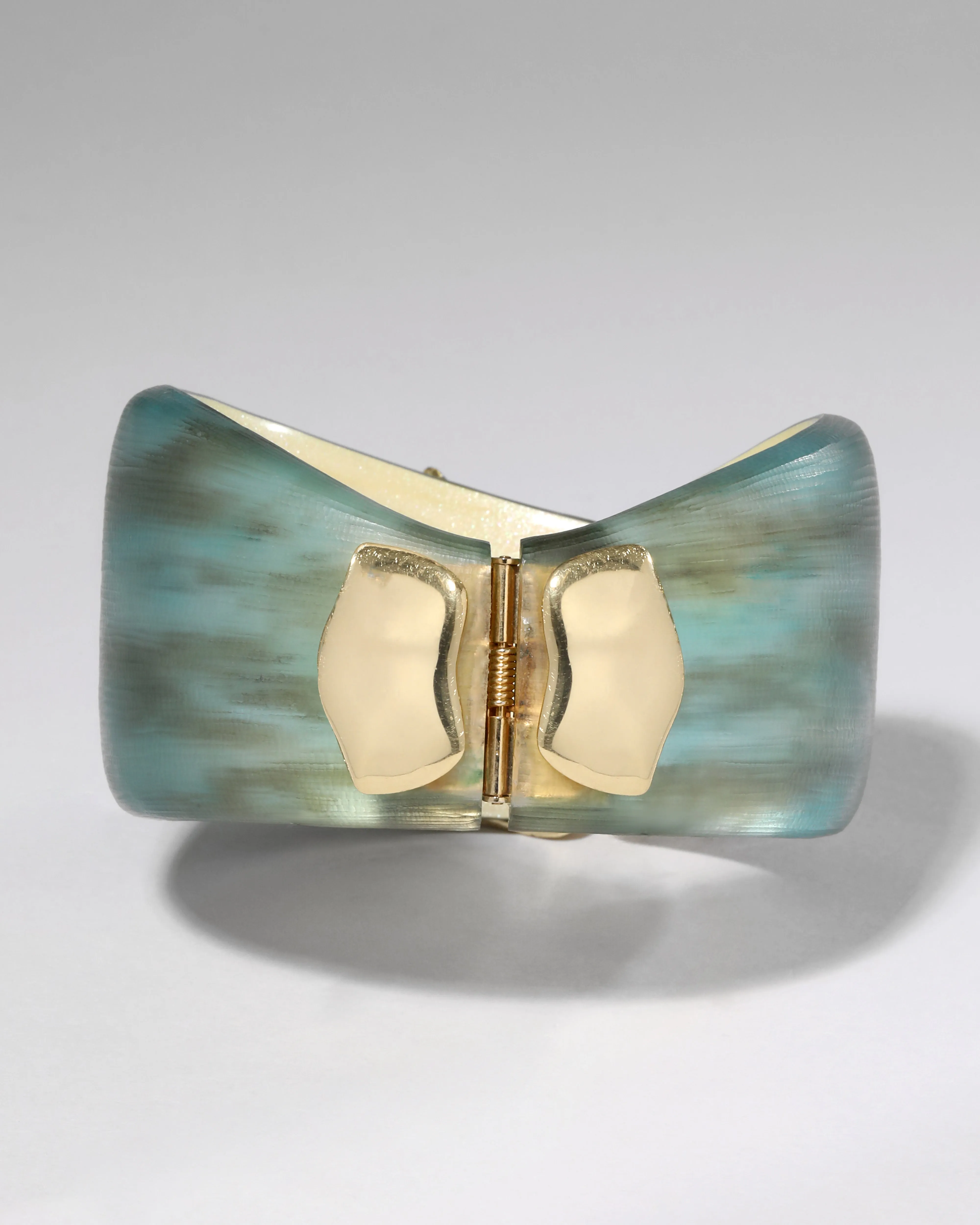 Archive Desert Jasmine Asymmetrical Lucite Hinged Bracelet sold by Alexis Bittar product image thumbnail 2