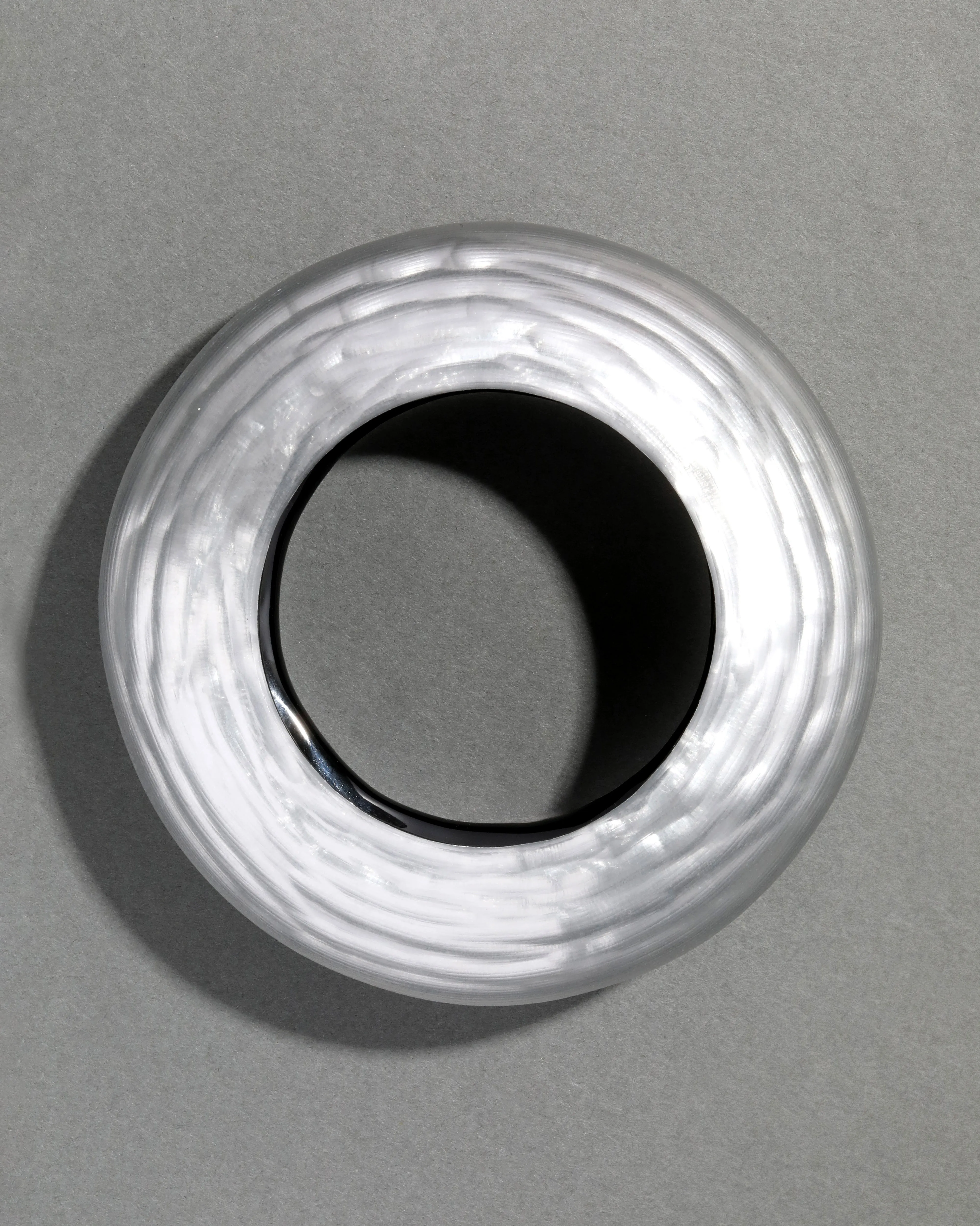 Puffy Lucite Bangle Bracelet- Pewter sold by Alexis Bittar product image thumbnail 3