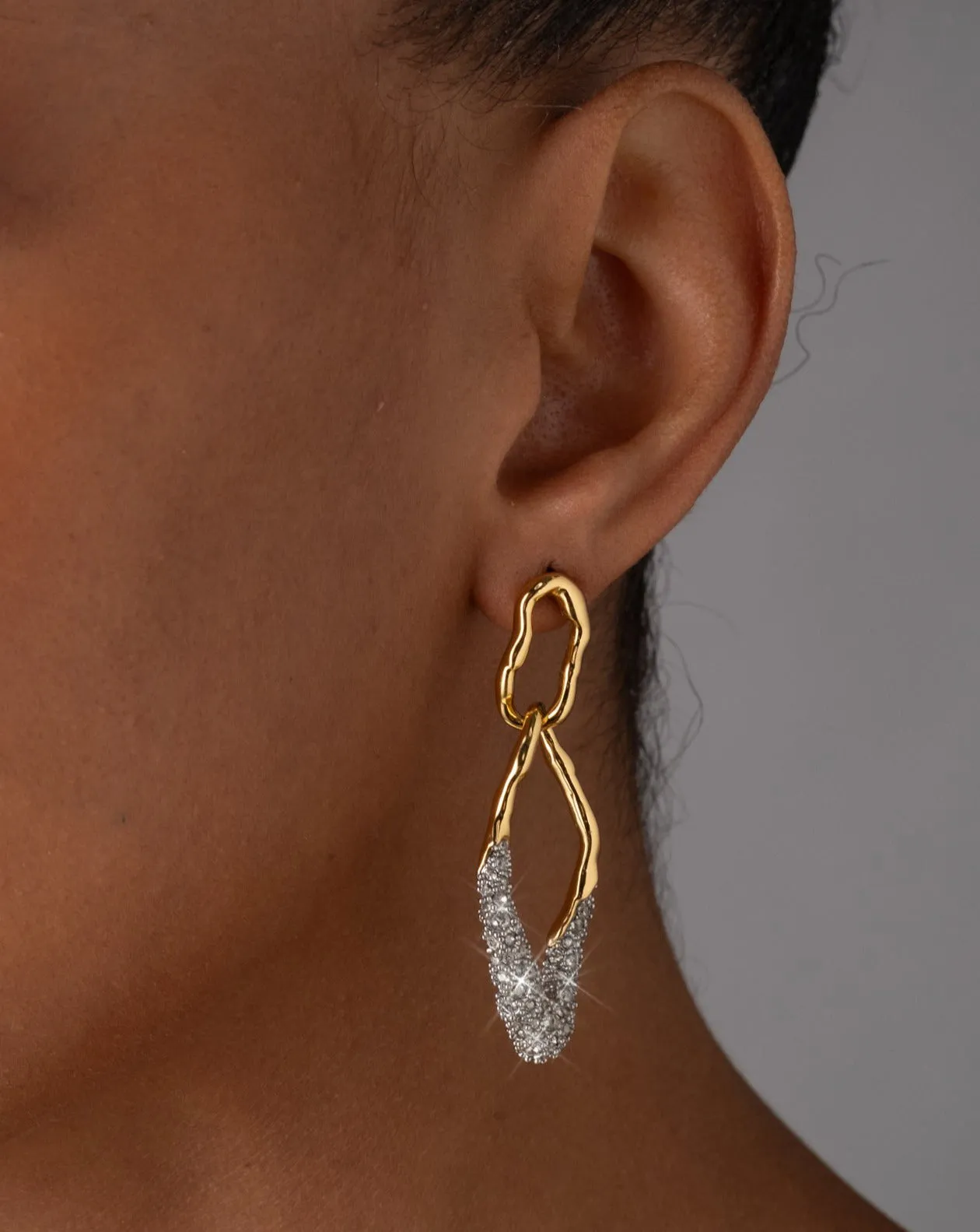 Solanales Double Link Post Earring sold by Alexis Bittar product image thumbnail 3