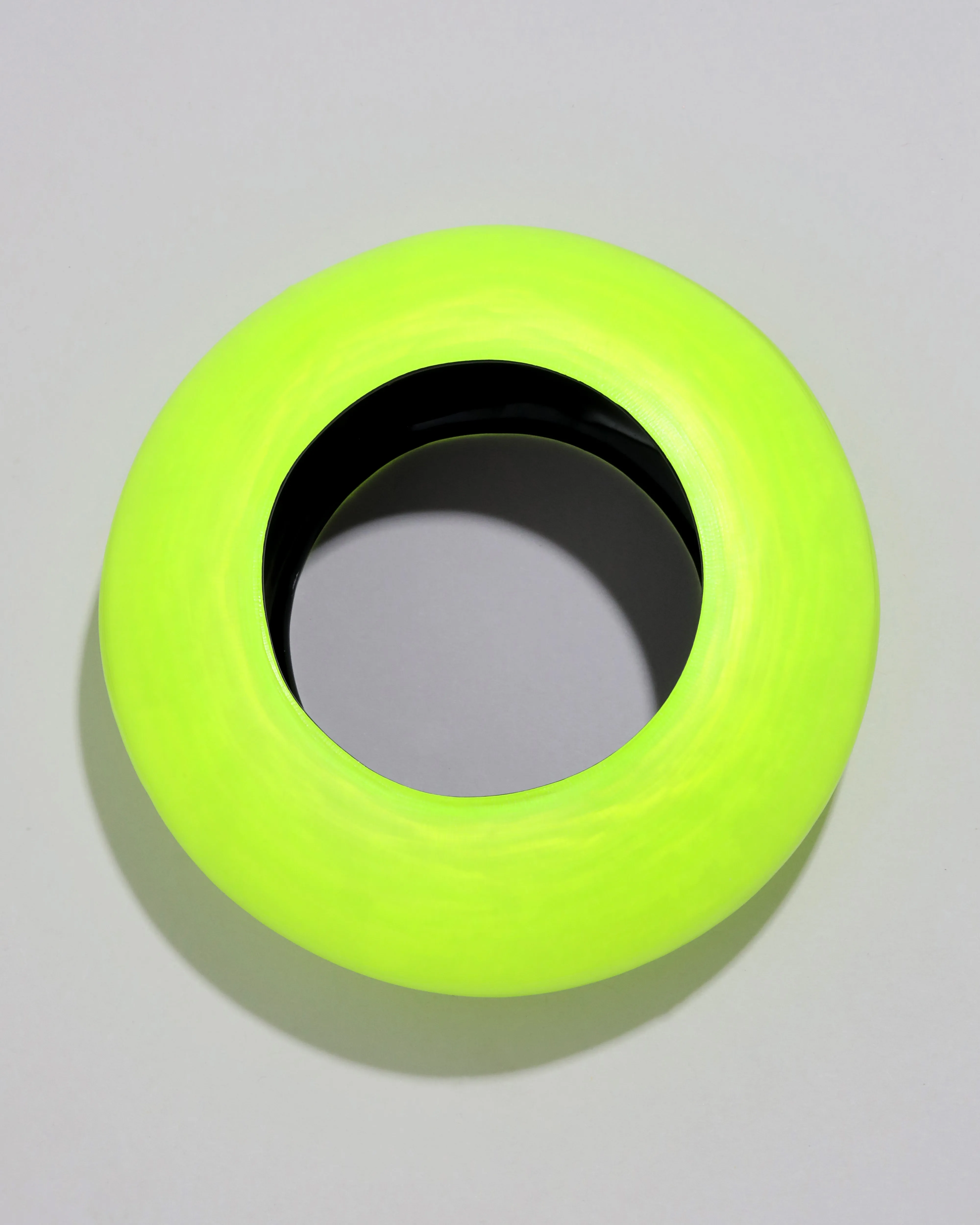 Puffy Lucite Bangle Bracelet- Neon Yellow sold by Alexis Bittar product image thumbnail 2
