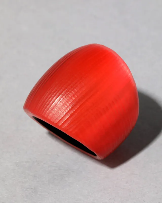 Lucite Block Ring- Lipstick Red sold by Alexis Bittar