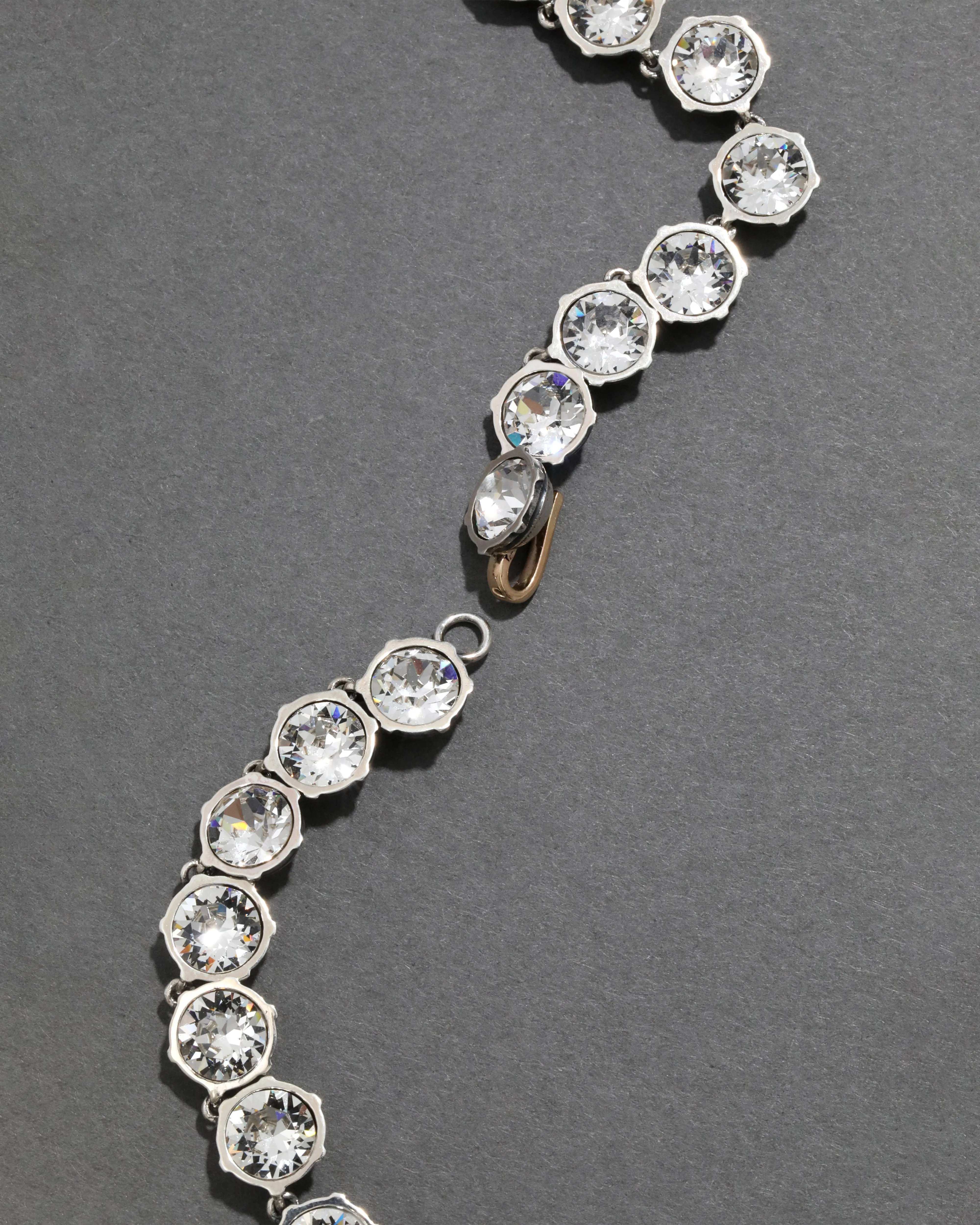 Sterling Silver Round Cut Luminous Crystal Riviera Necklace sold by Alexis Bittar product image thumbnail 4