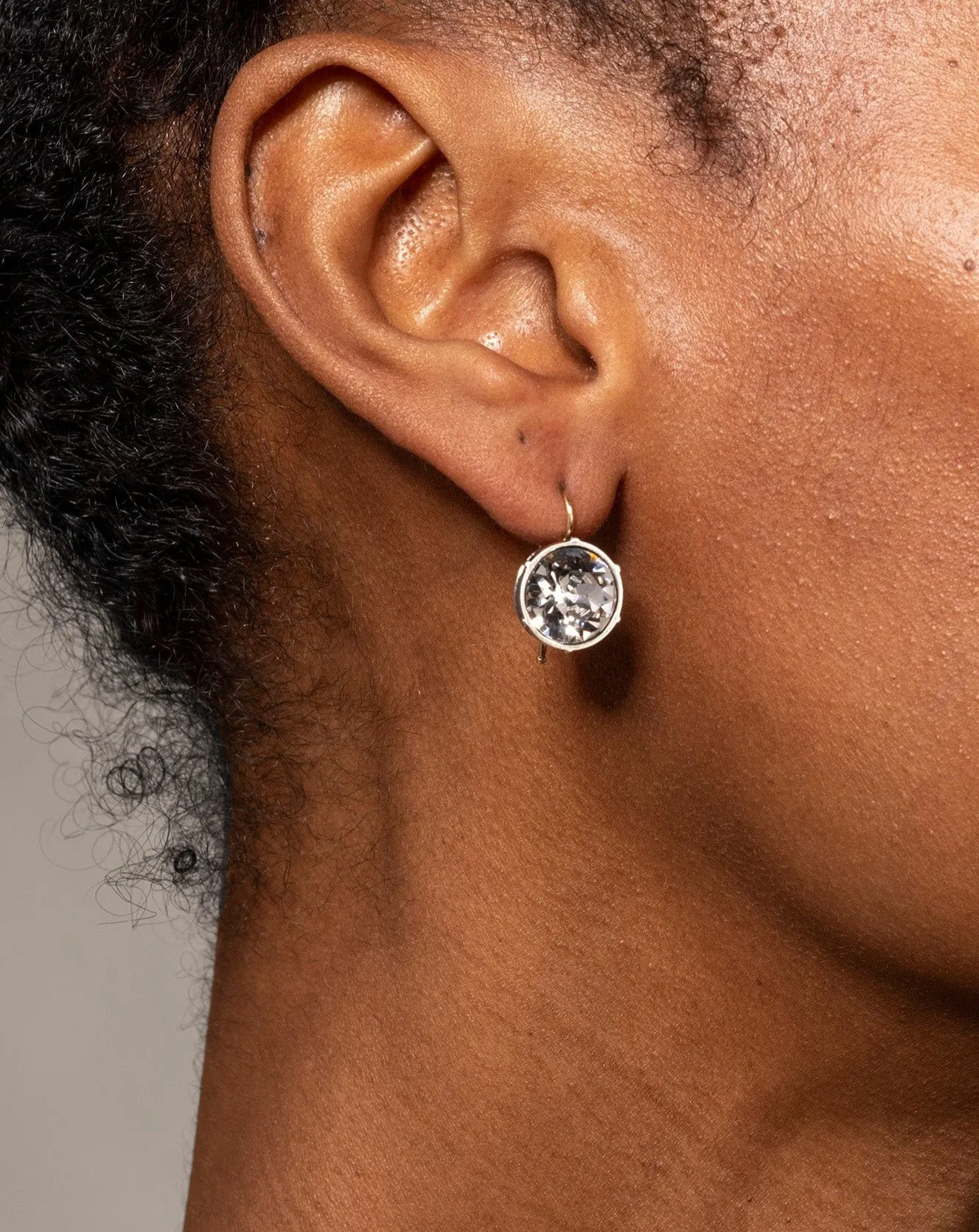 Sterling Silver and 14k Gold Wire Drop Medium Cut Luminous Crystal Earring sold by Alexis Bittar product image thumbnail 2