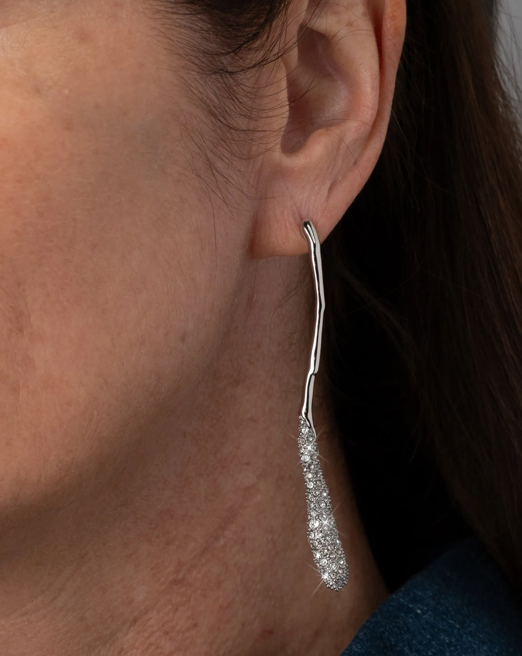 Solanales Silver Linear Earring sold by Alexis Bittar product image thumbnail 2