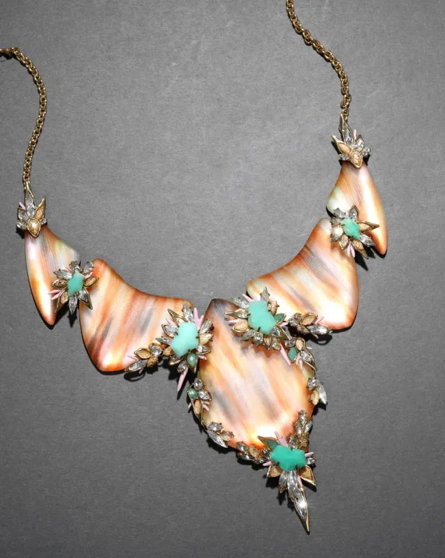 Archive Desert Jasmine Lucite Bib Necklace sold by Alexis Bittar