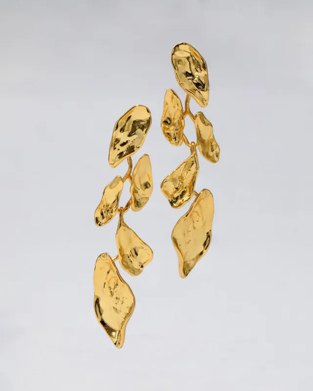 Mosaic Molten Gold Post Earring sold by Alexis Bittar
