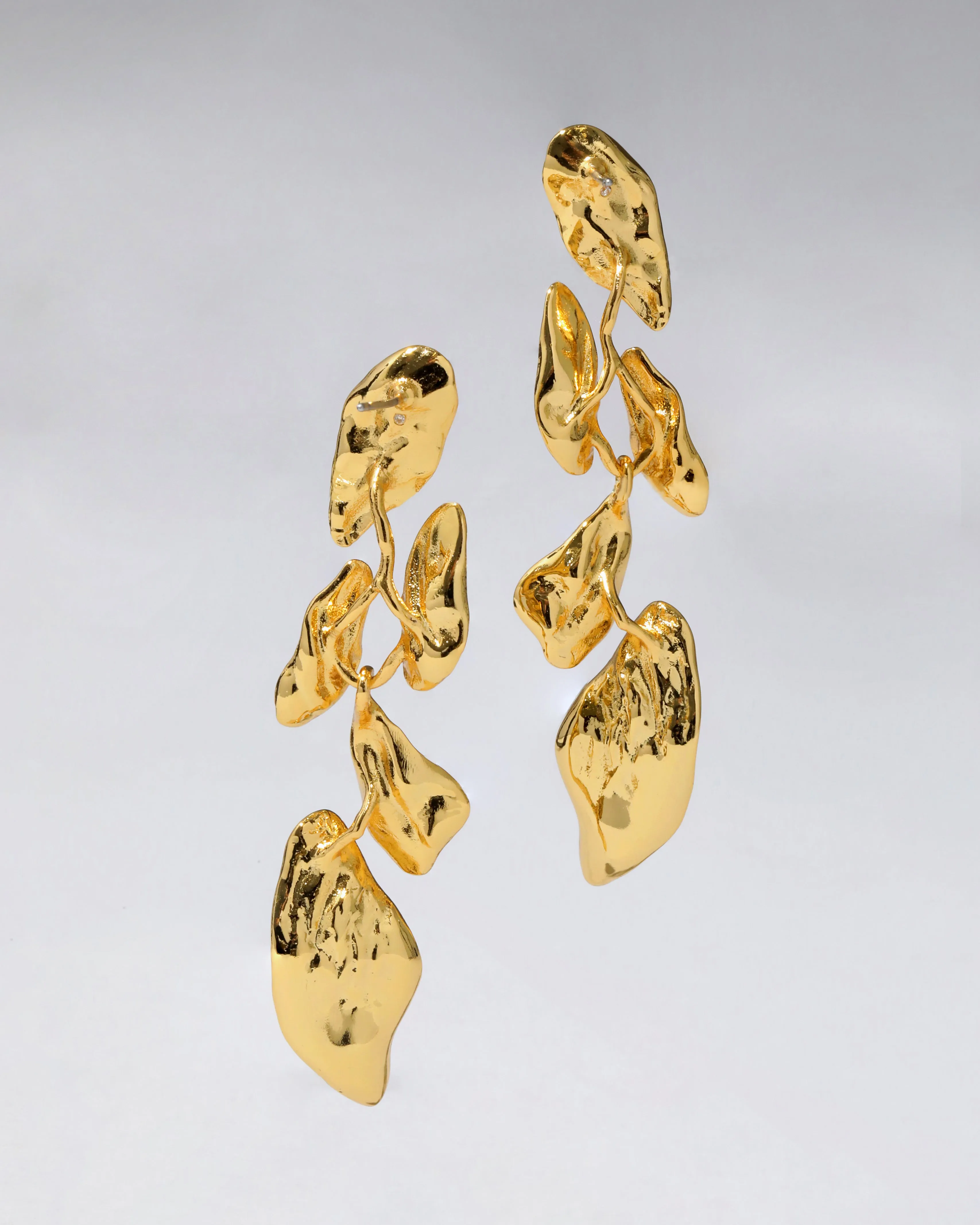 Mosaic Molten Gold Post Earring sold by Alexis Bittar product image thumbnail 4