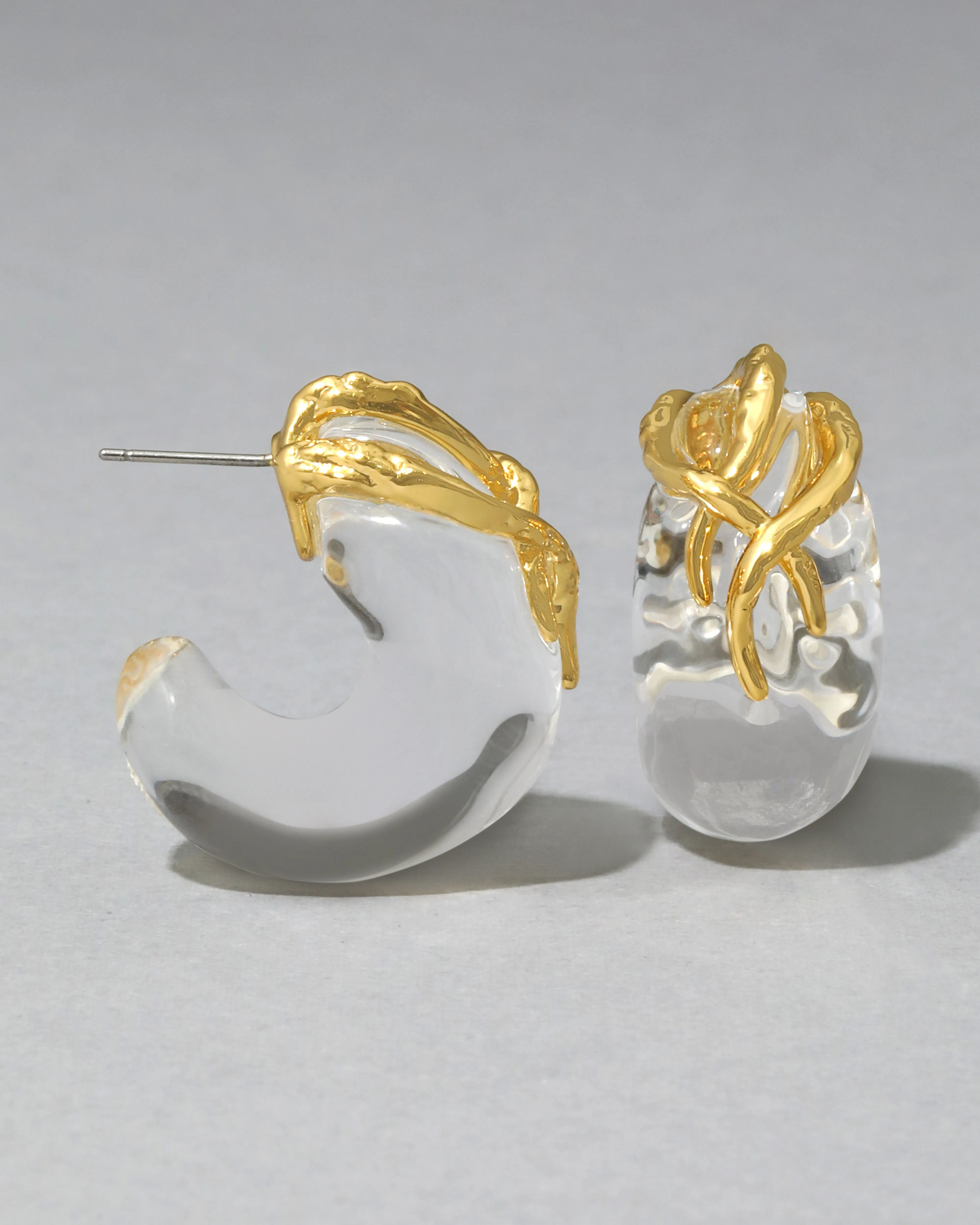 Liquid Vine Lucite Small Hoop Earring sold by Alexis Bittar product image thumbnail 3