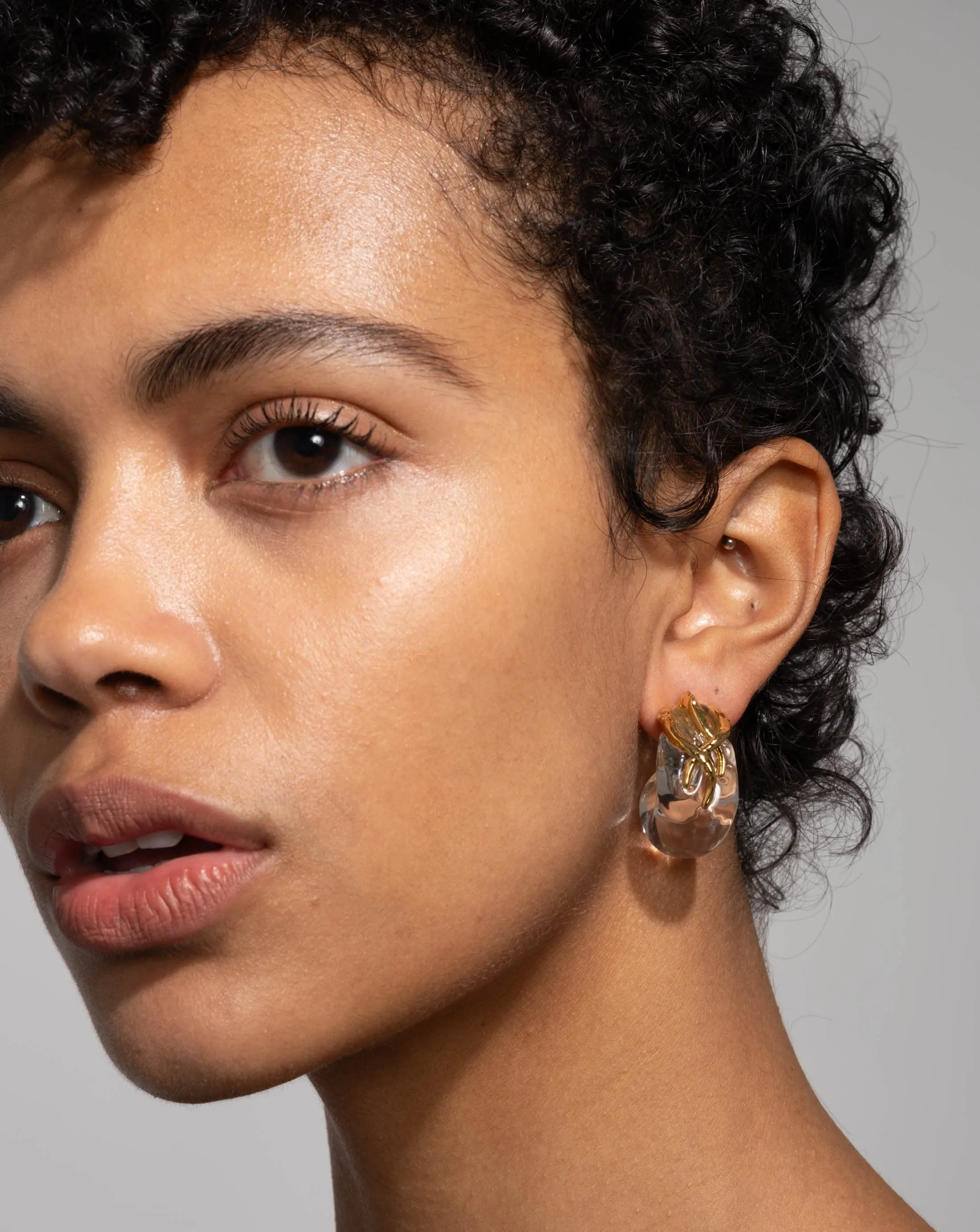 Liquid Vine Lucite Small Hoop Earring sold by Alexis Bittar product image thumbnail 2