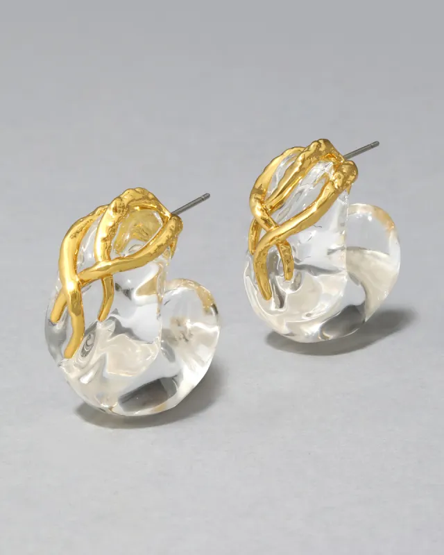 Liquid Vine Lucite Small Hoop Earring sold by Alexis Bittar