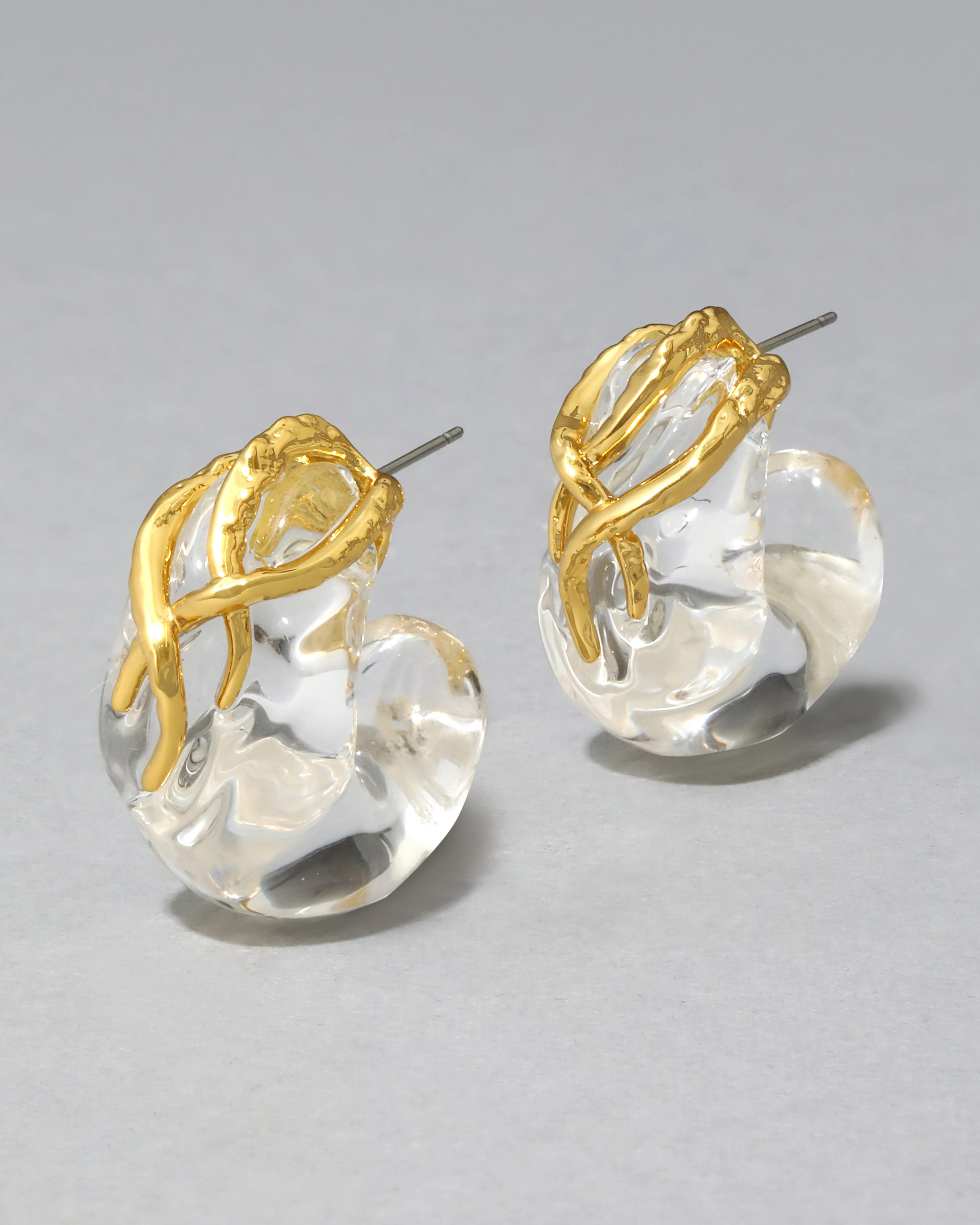 Liquid Vine Lucite Small Hoop Earring sold by Alexis Bittar