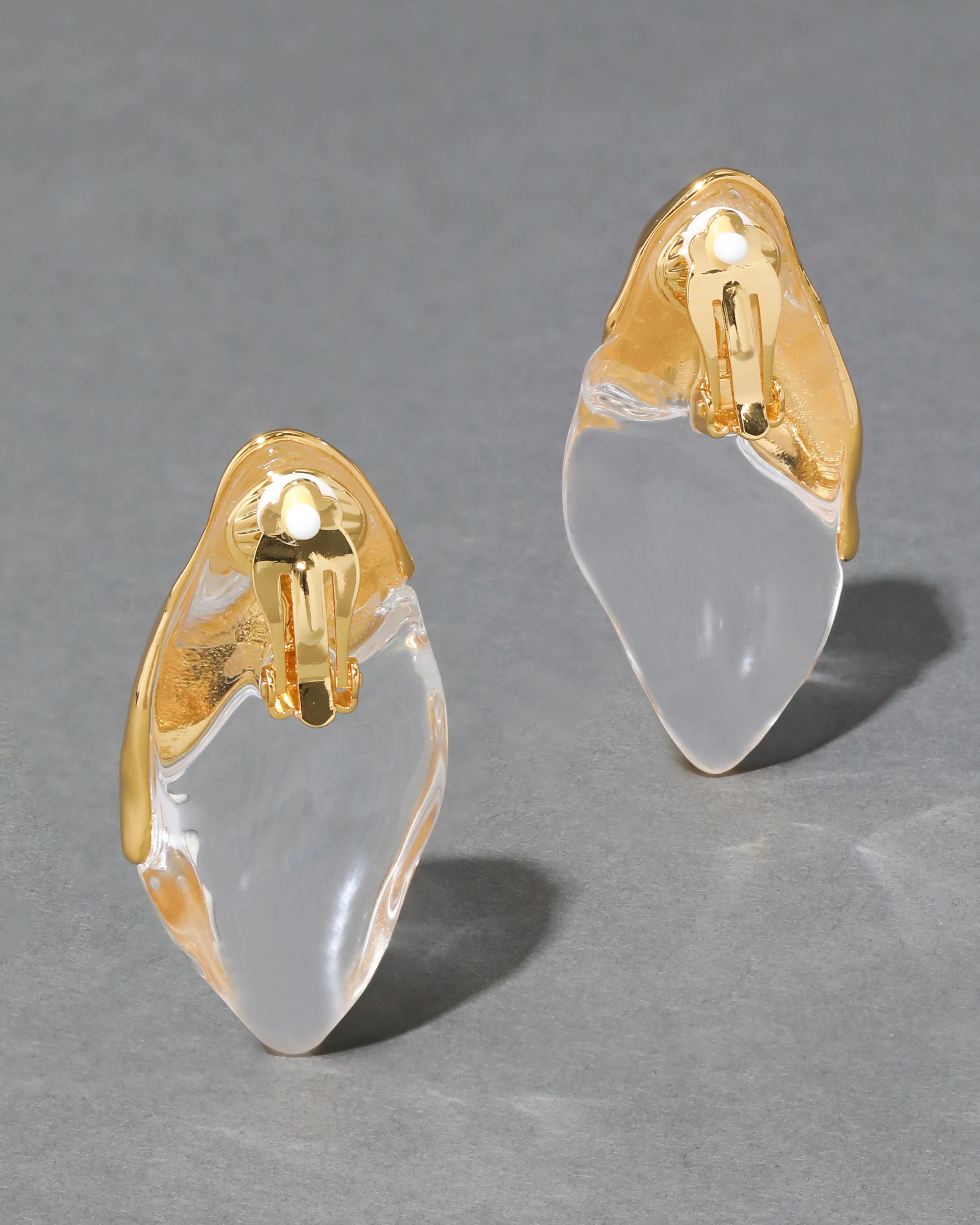 Lucite Molten Clip On Earring - Clear sold by Alexis Bittar product image thumbnail 5