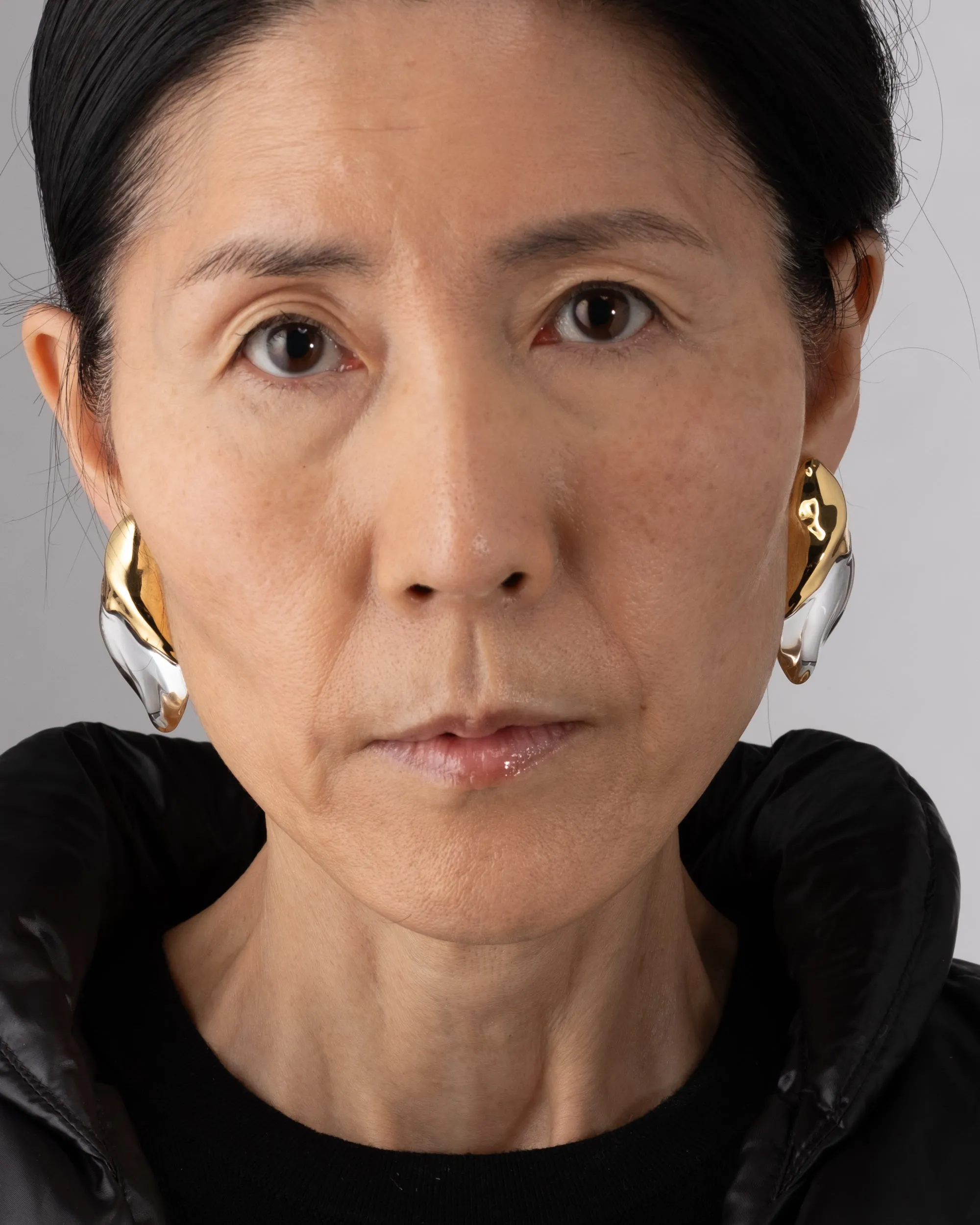 Lucite Molten Clip On Earring - Clear sold by Alexis Bittar product image thumbnail 3