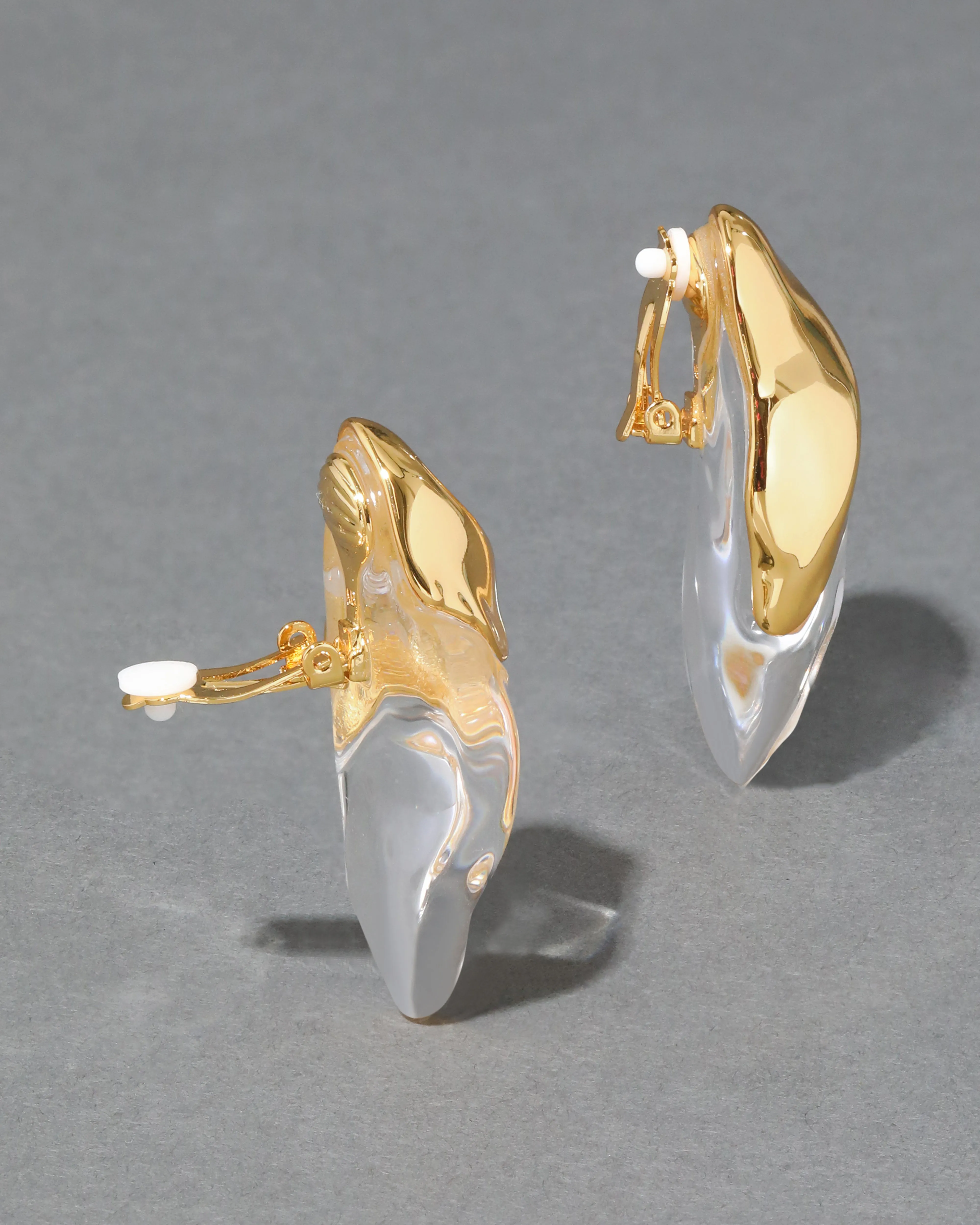 Lucite Molten Clip On Earring - Clear sold by Alexis Bittar product image thumbnail 4