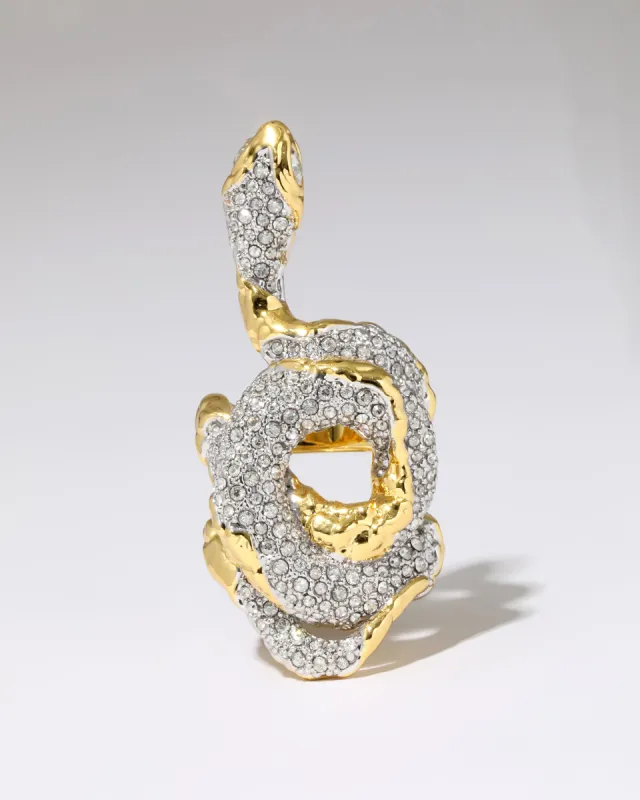Serpent Crystal Pave Ring sold by Alexis Bittar