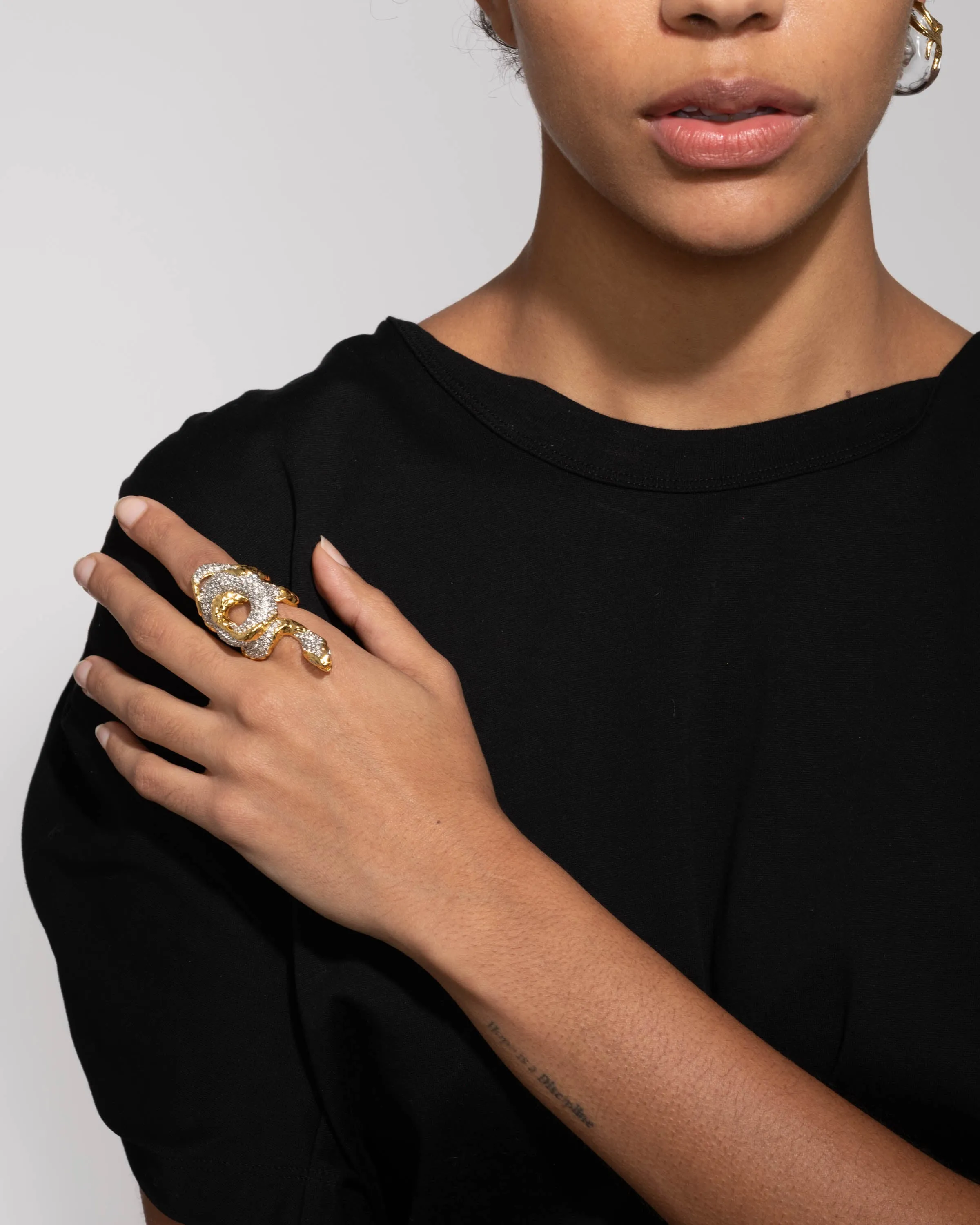 Serpent Crystal Pave Ring sold by Alexis Bittar product image thumbnail 2