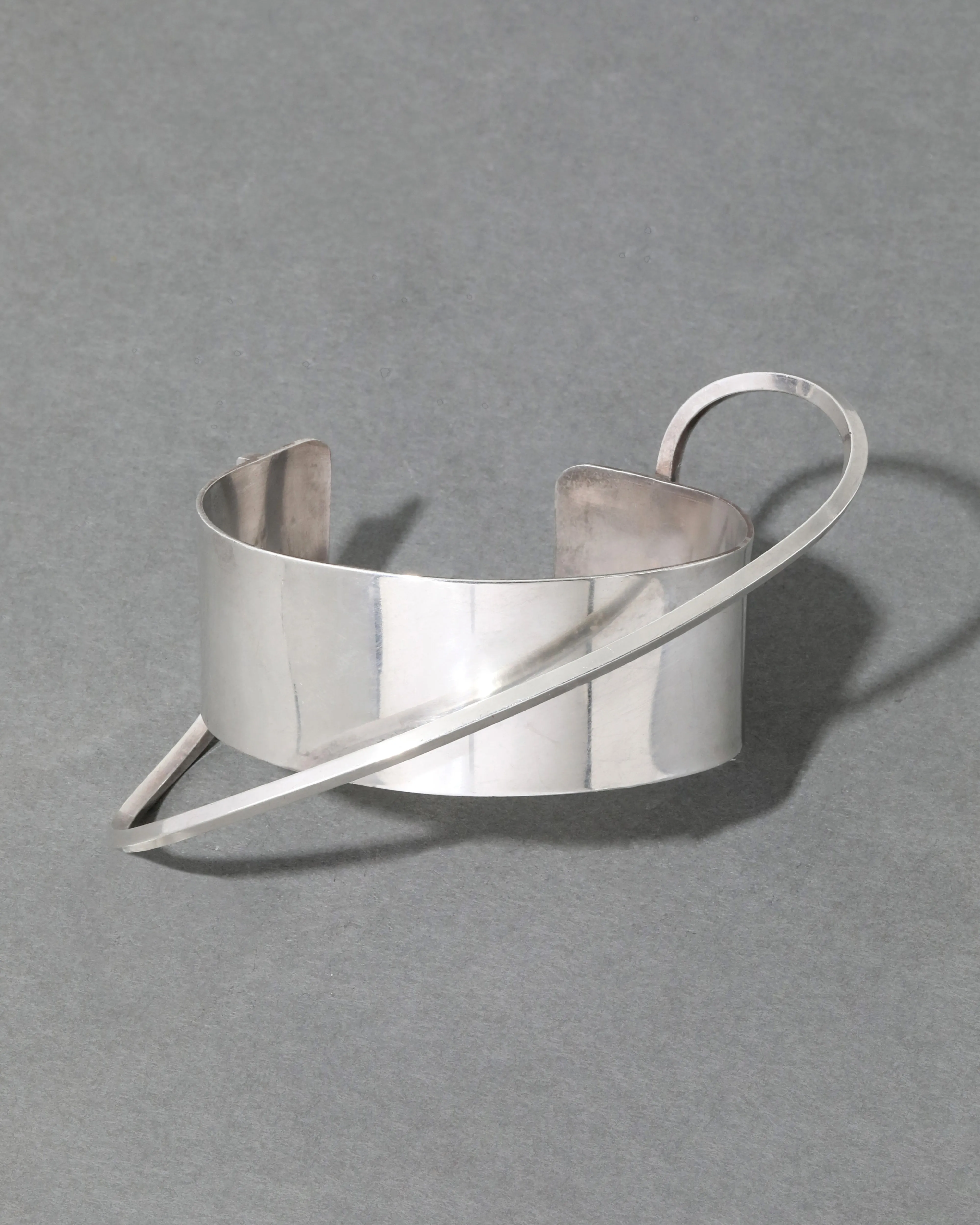 Vintage 1950s Sterling Silver Orbiting Cuff sold by Alexis Bittar product image thumbnail 3
