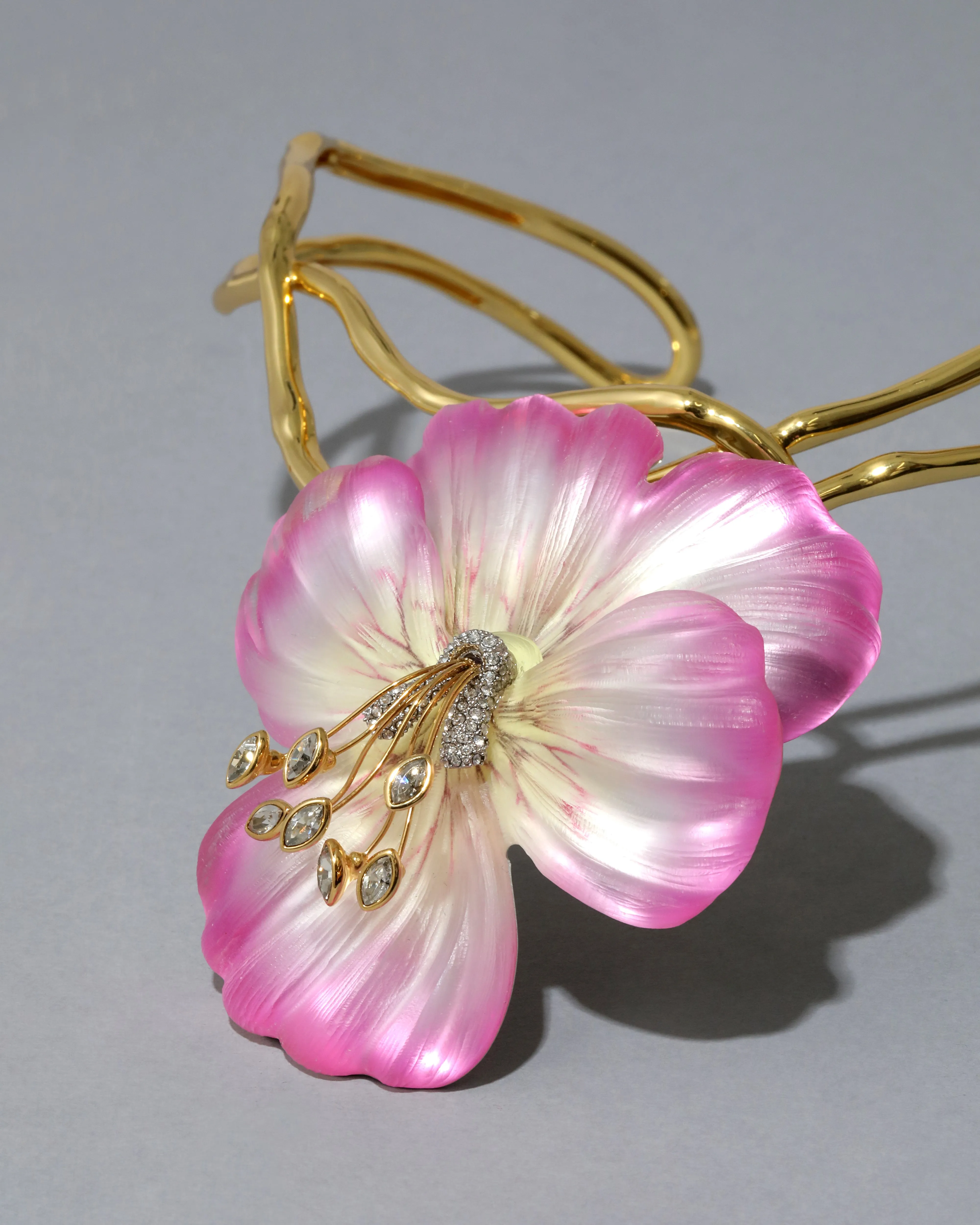 Pansy Lucite Vine Collar- Morning Pansy sold by Alexis Bittar product image thumbnail 5