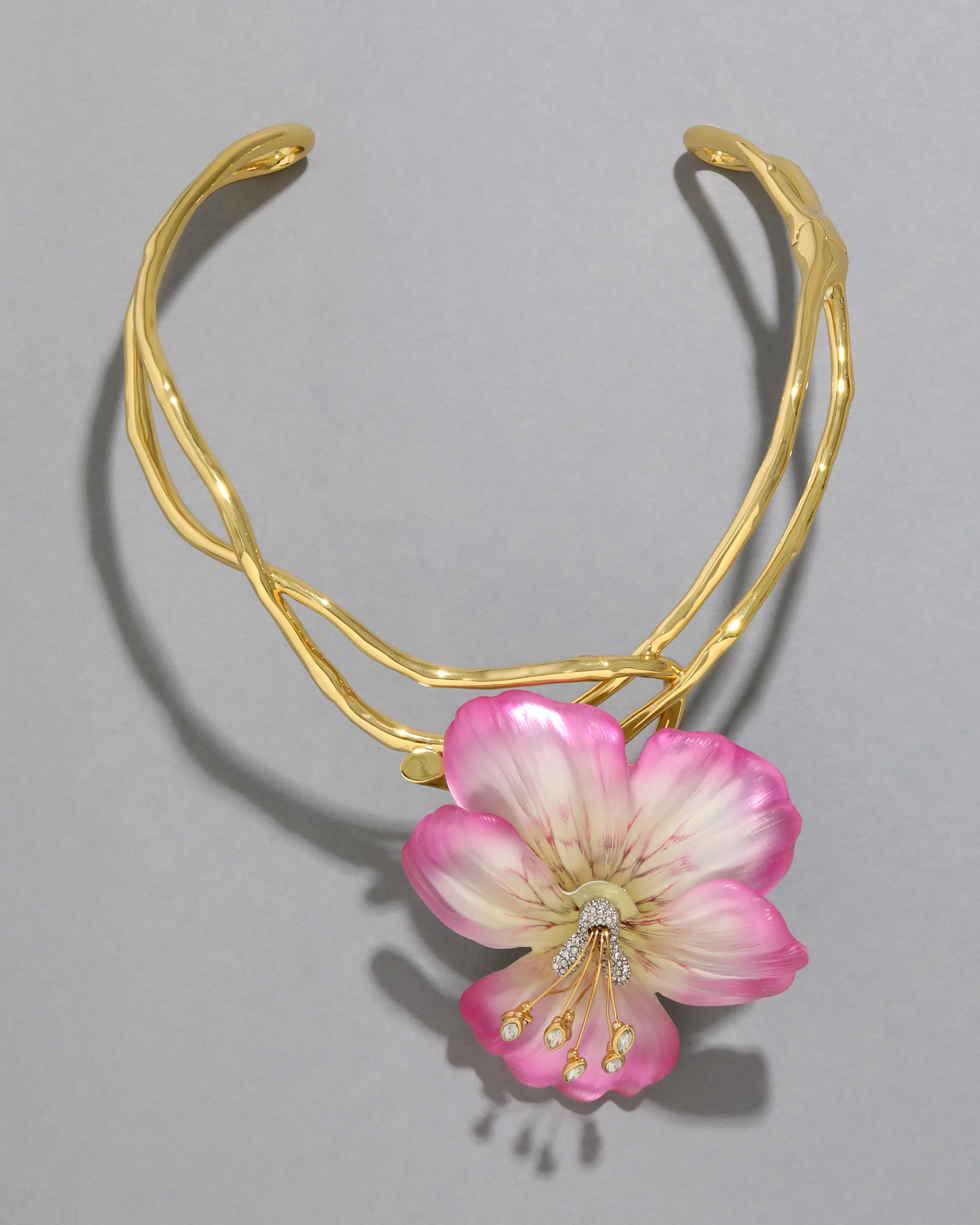 Pansy Lucite Vine Collar- Morning Pansy sold by Alexis Bittar