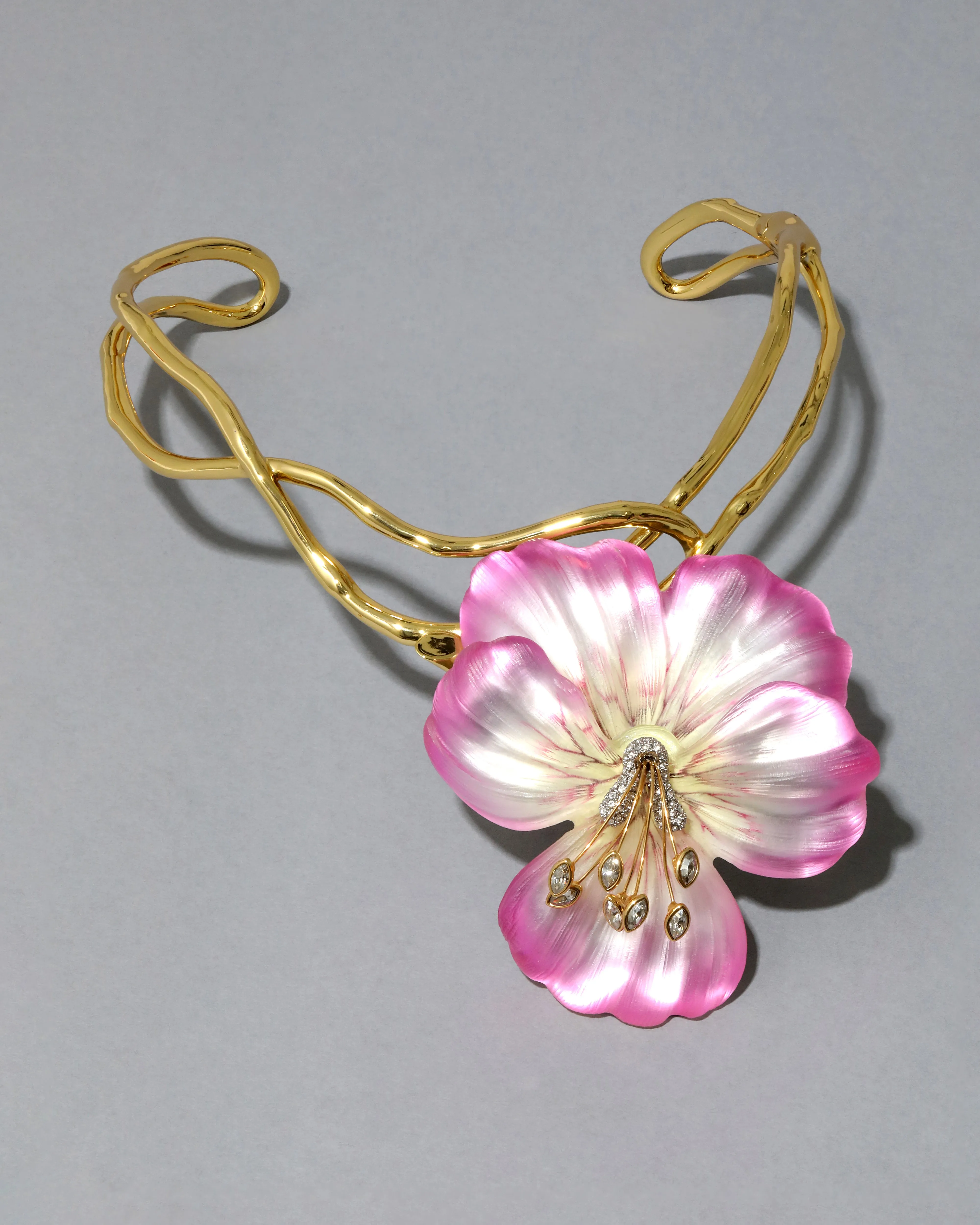 Pansy Lucite Vine Collar- Morning Pansy sold by Alexis Bittar product image thumbnail 3