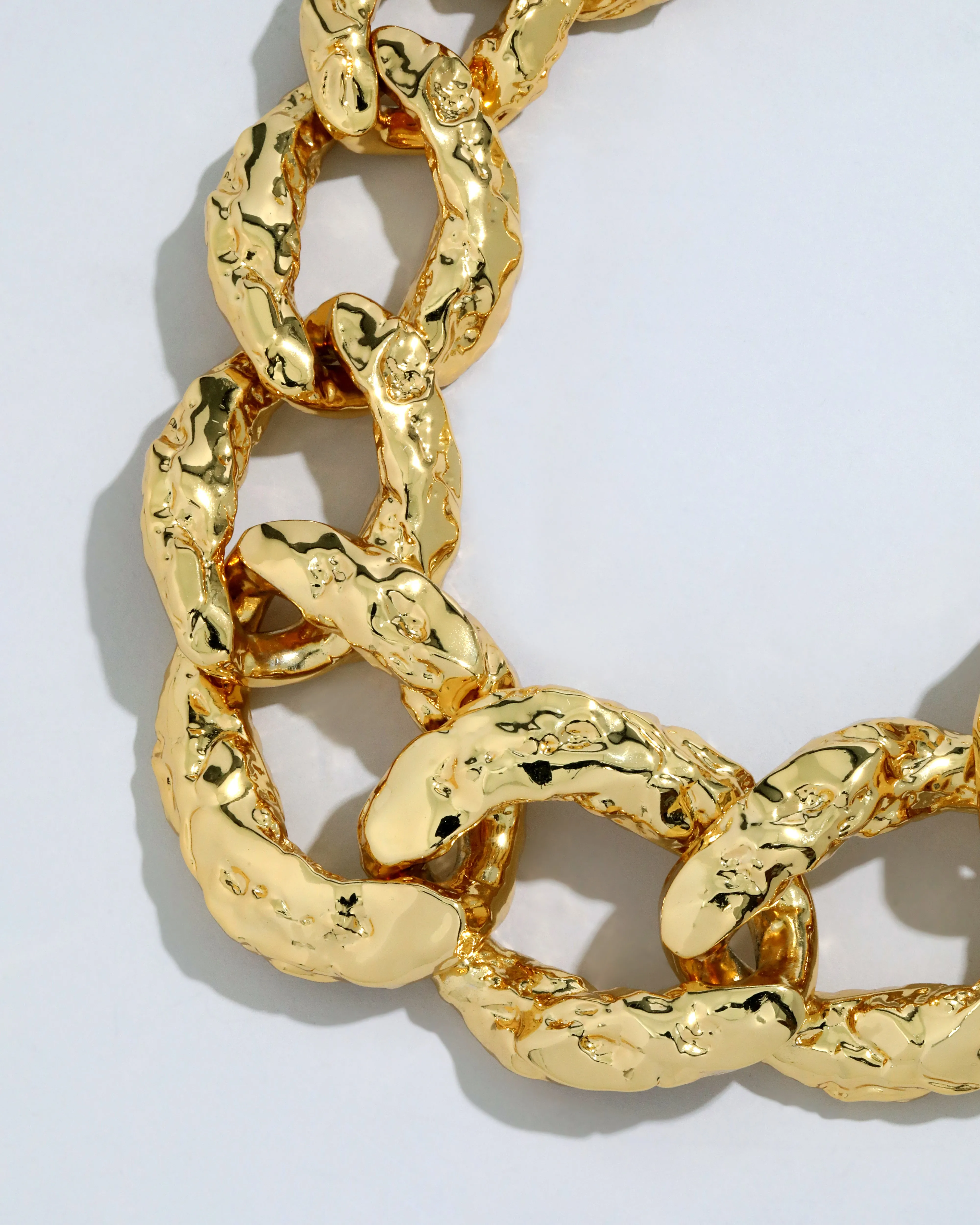 Brut Gold Curb Link Necklace sold by Alexis Bittar product image thumbnail 3