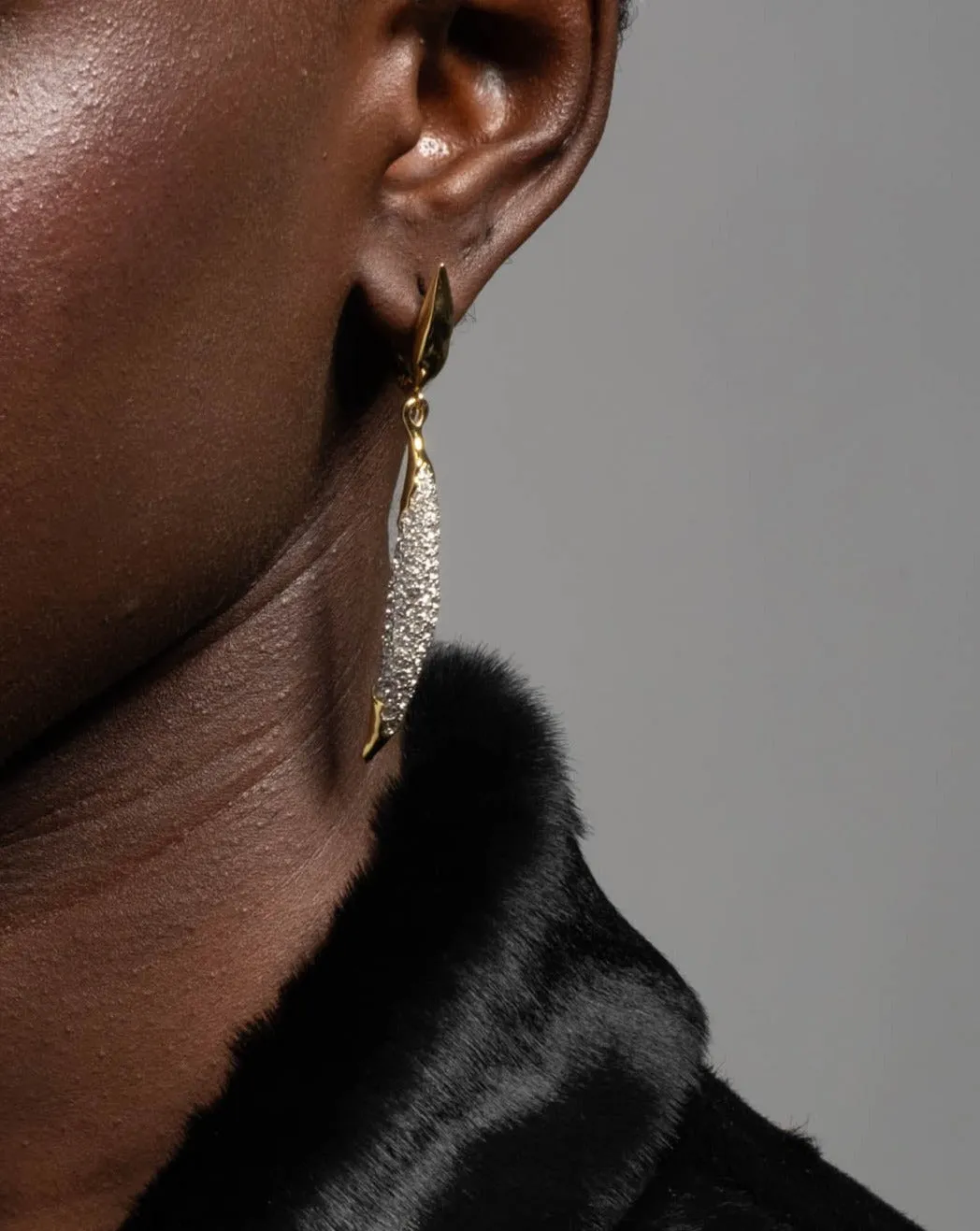 Solanales Crystal Sliver Leverback Earring sold by Alexis Bittar product image thumbnail 3