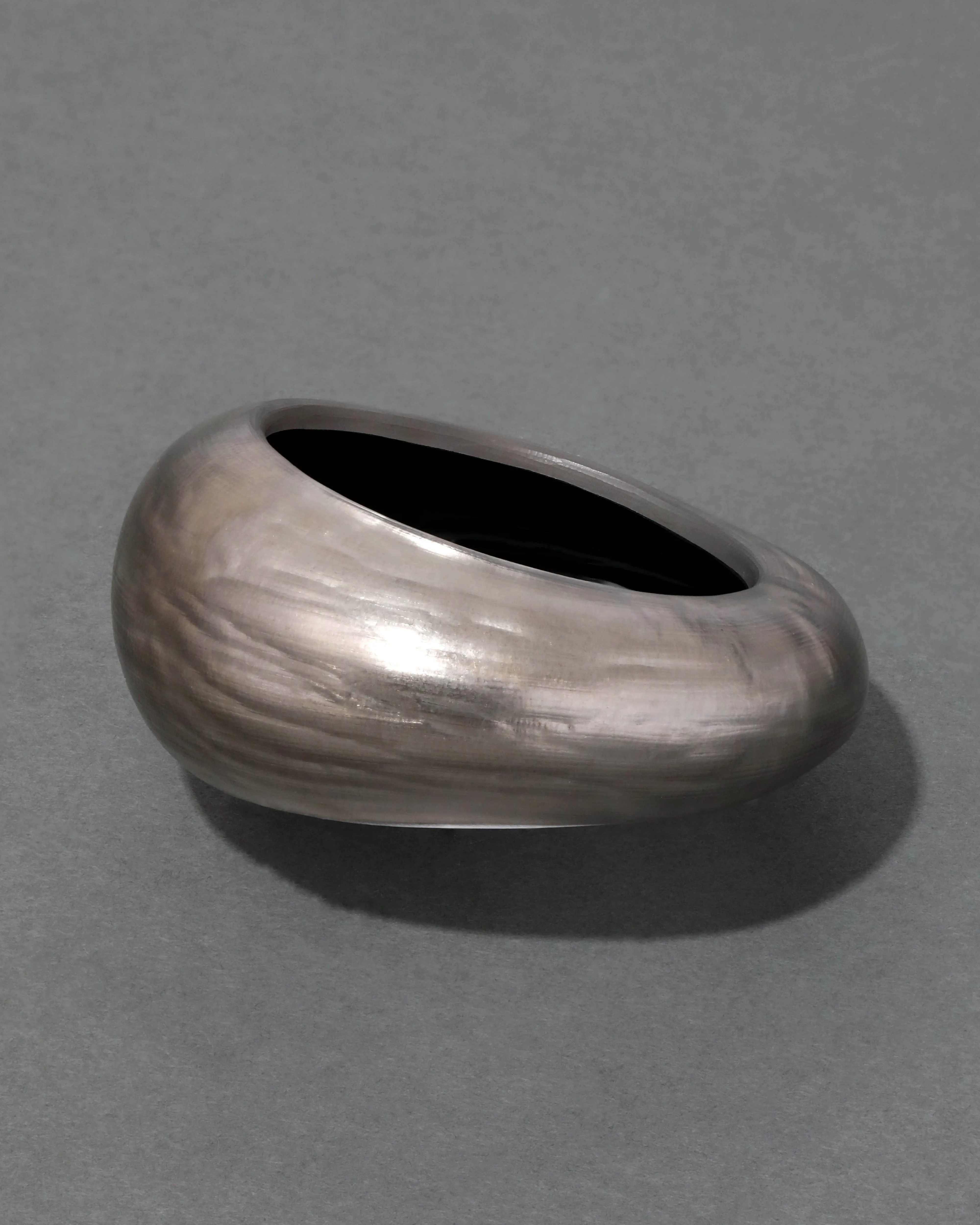 Puffy Lucite Tapered Bangle Bracelet- Chocolate sold by Alexis Bittar product image thumbnail 2