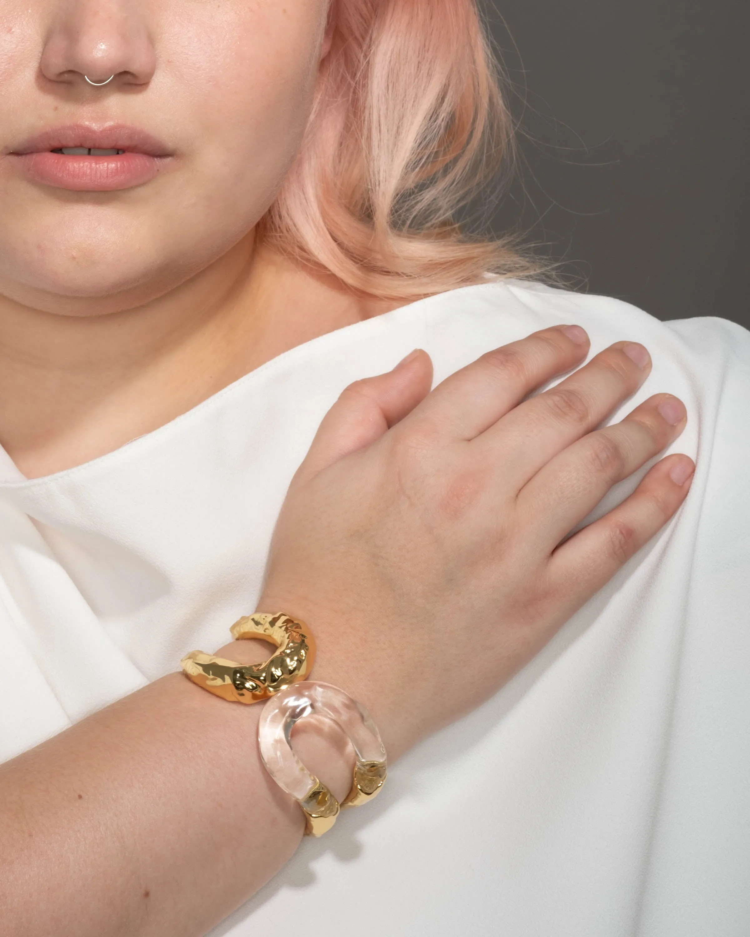 Dream Rain Large Link Hinge Bracelet sold by Alexis Bittar product image thumbnail 3