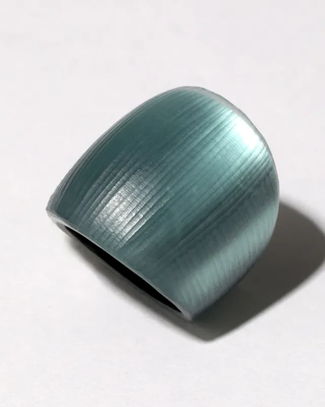 Lucite Block Ring- Teal Blue sold by Alexis Bittar
