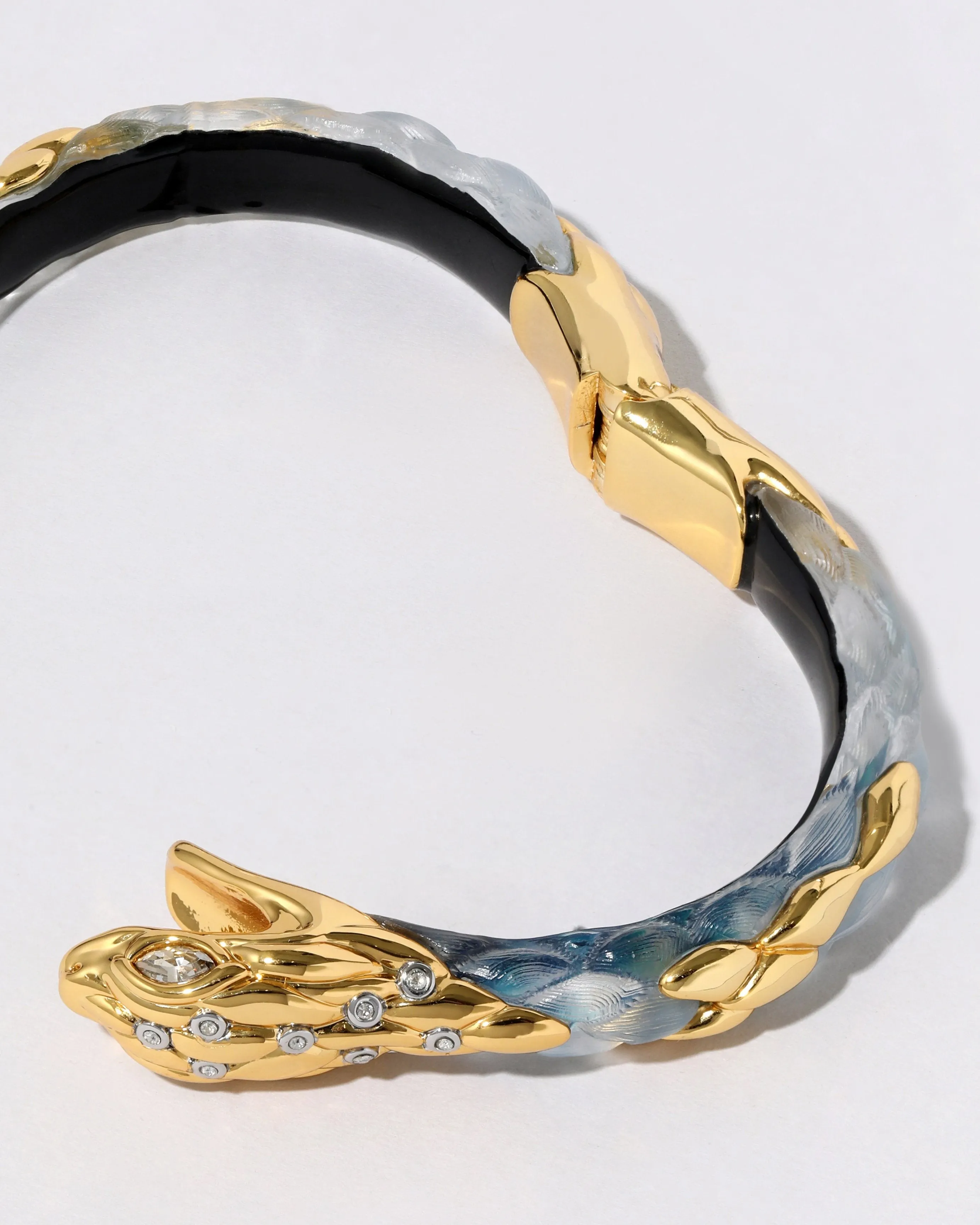 Serpent Lucite Hinge Bracelet- Azure sold by Alexis Bittar product image thumbnail 4