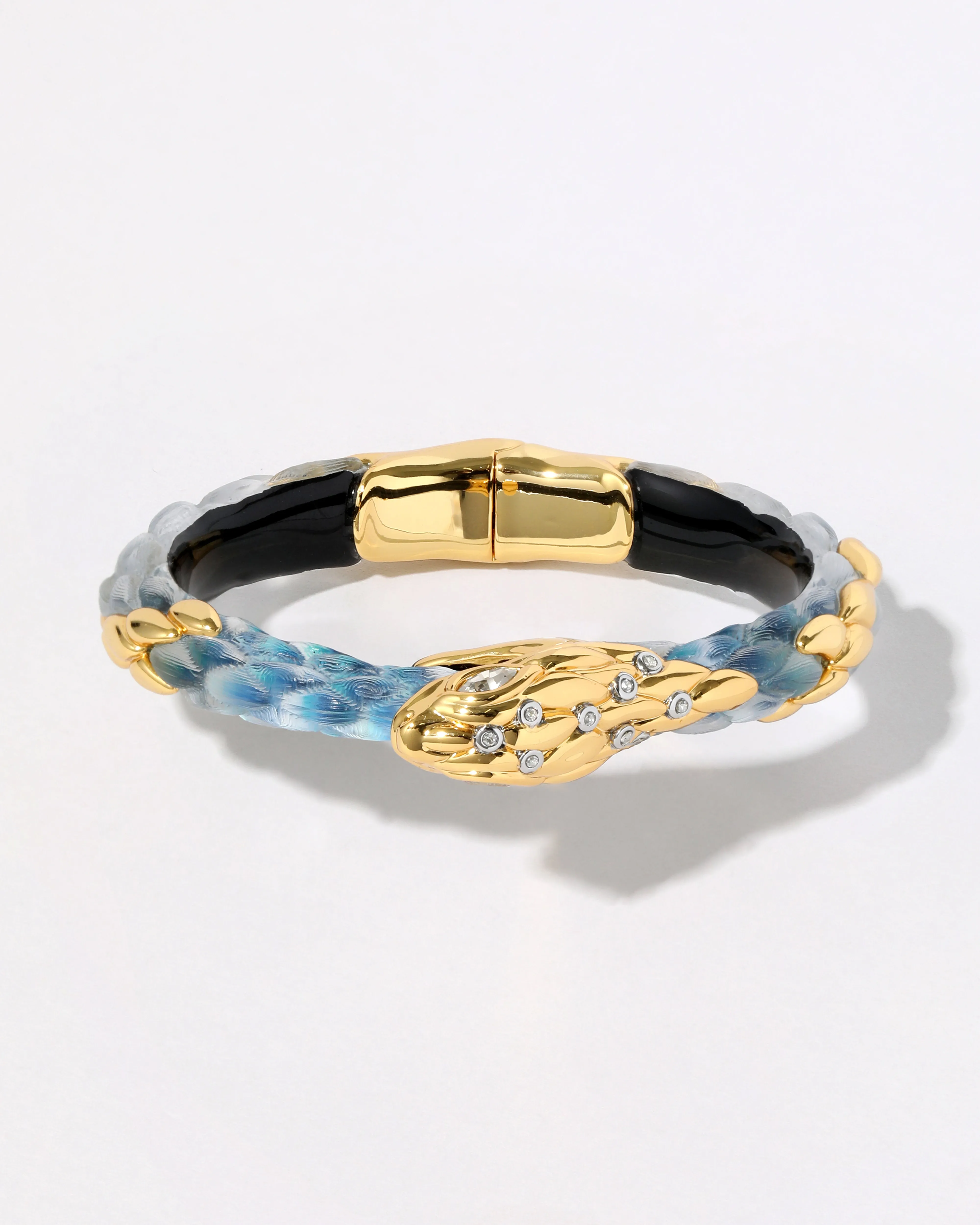 Serpent Lucite Hinge Bracelet- Azure sold by Alexis Bittar product image thumbnail 3