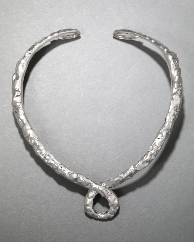 Brut Silver Twisted Collar Necklace sold by Alexis Bittar