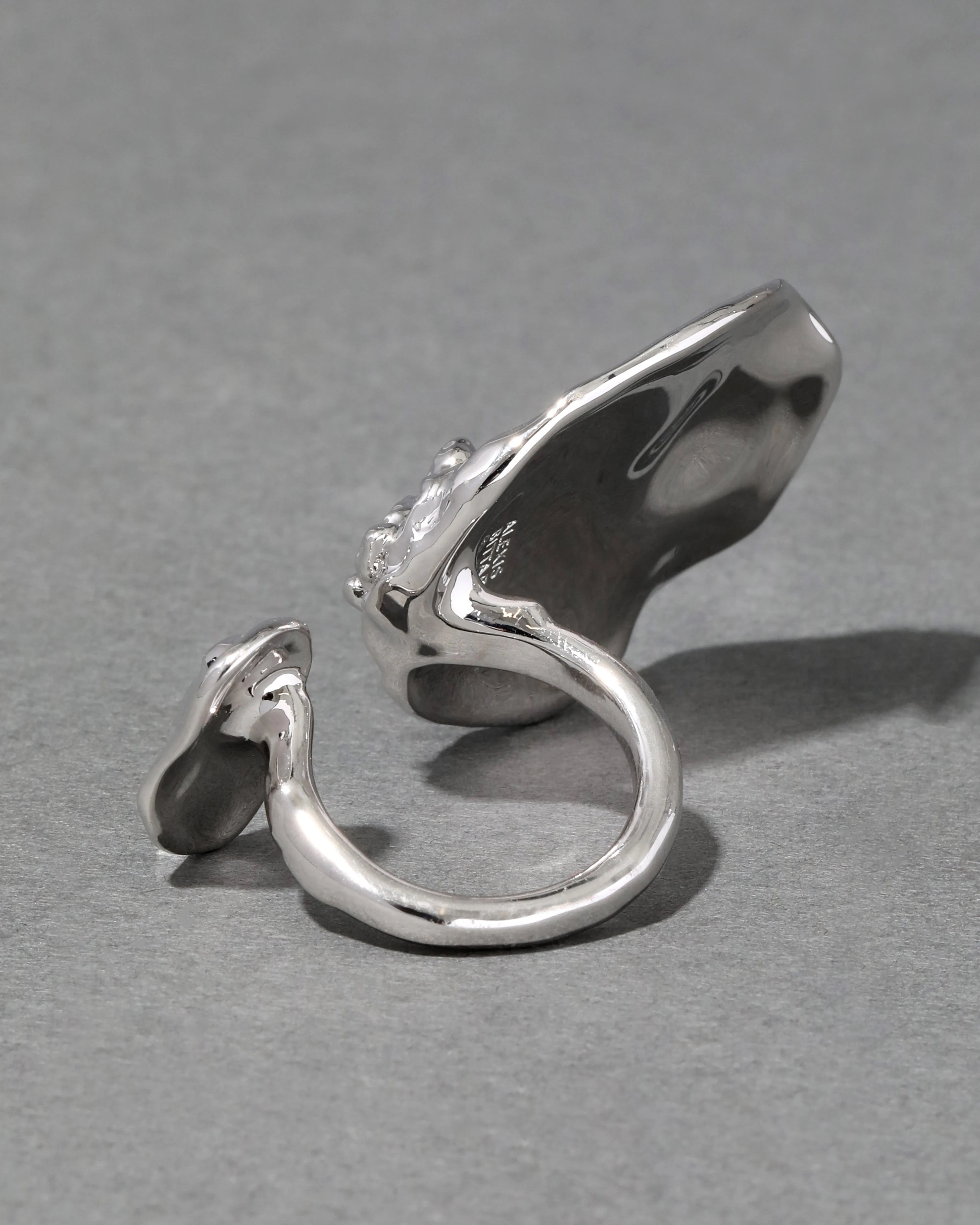 Brut Silver Double Disc Ring sold by Alexis Bittar product image thumbnail 5