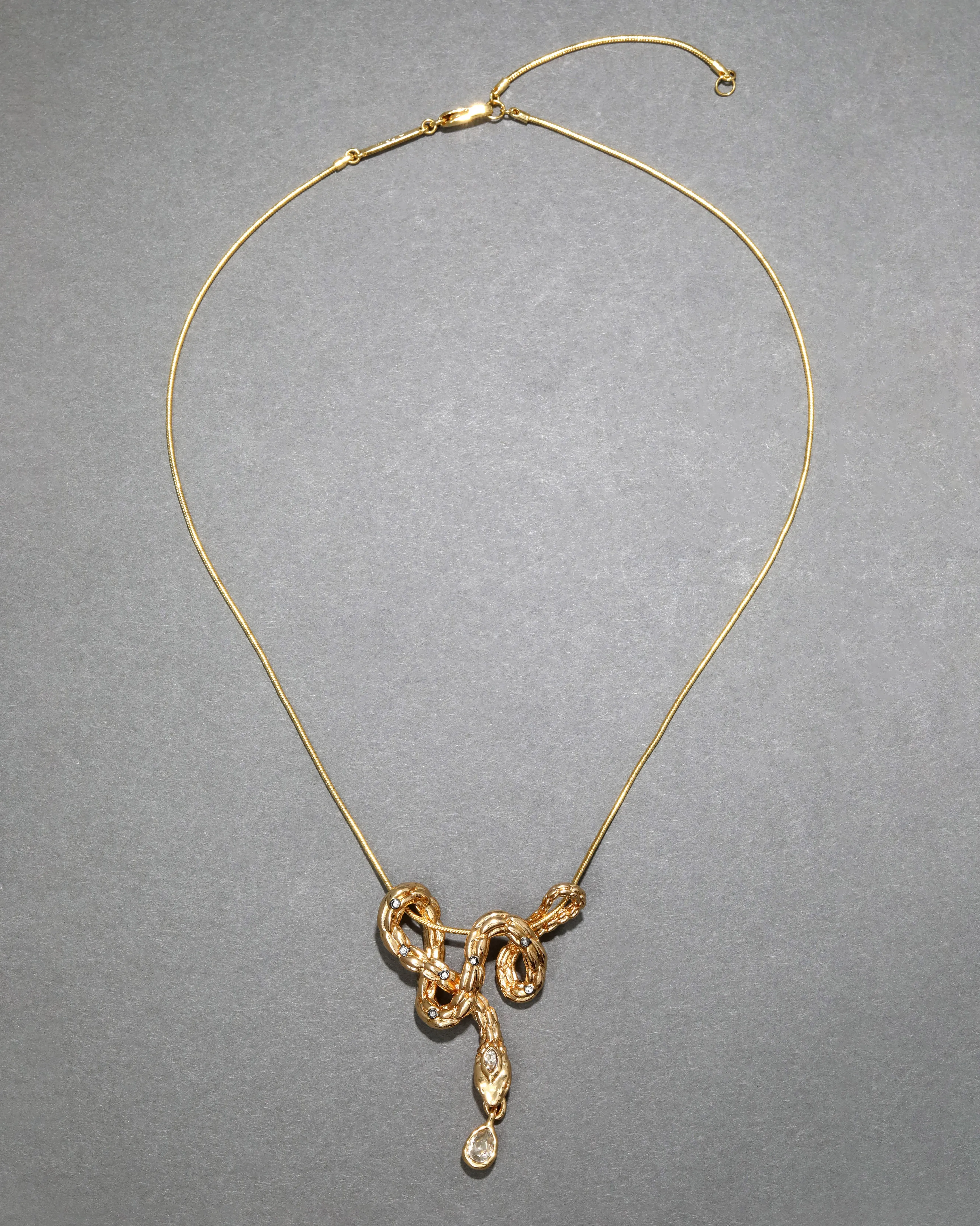 Serpent Crystal Drop Necklace sold by Alexis Bittar product image thumbnail 3