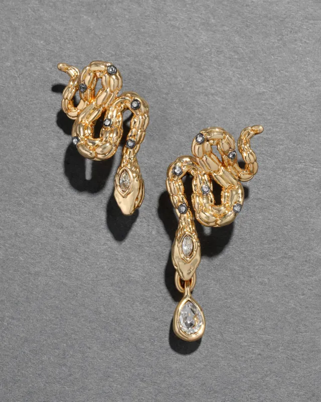 Serpent Crystal Drop Earring sold by Alexis Bittar