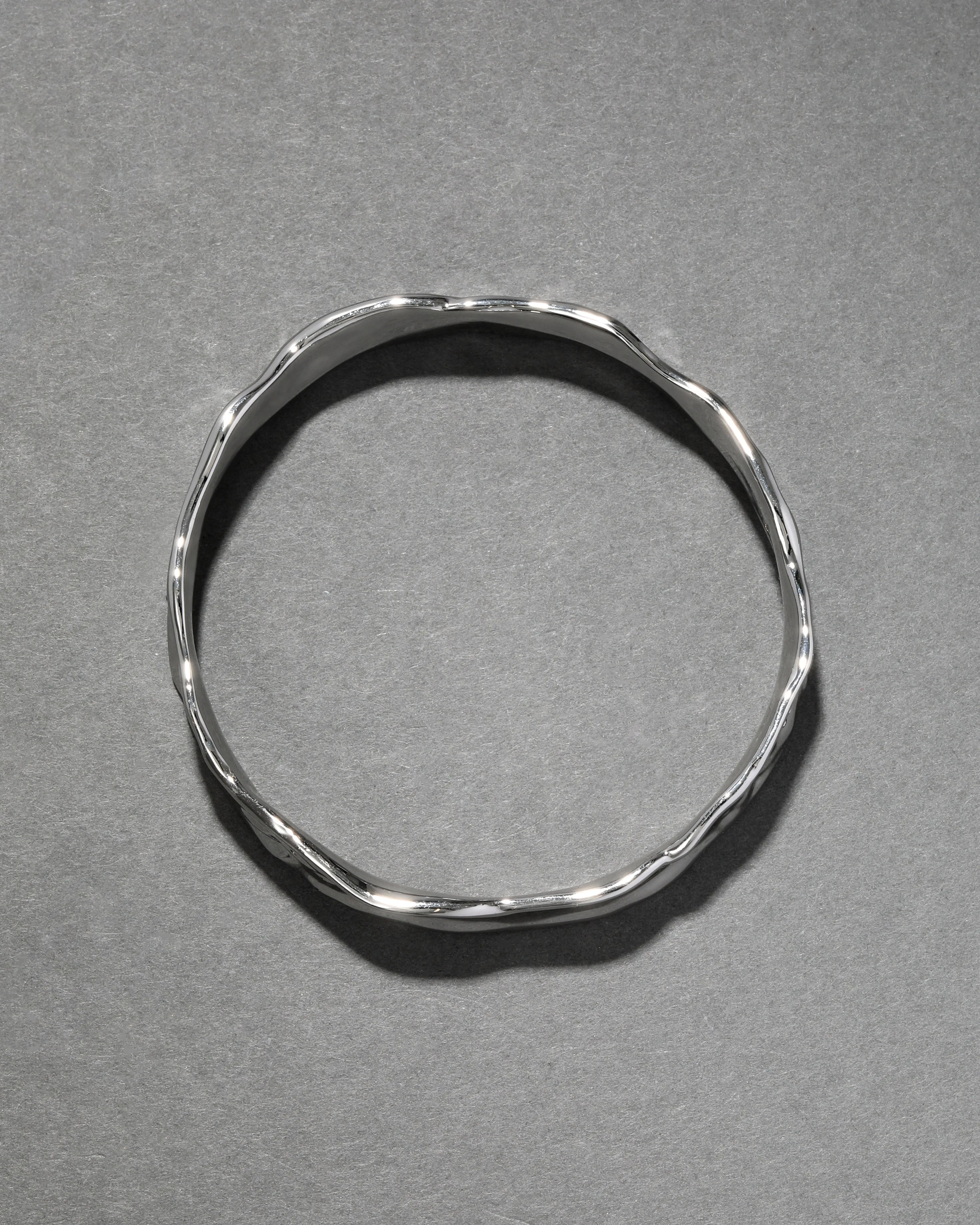Brut Silver Strap Bangle Bracelet sold by Alexis Bittar product image thumbnail 4